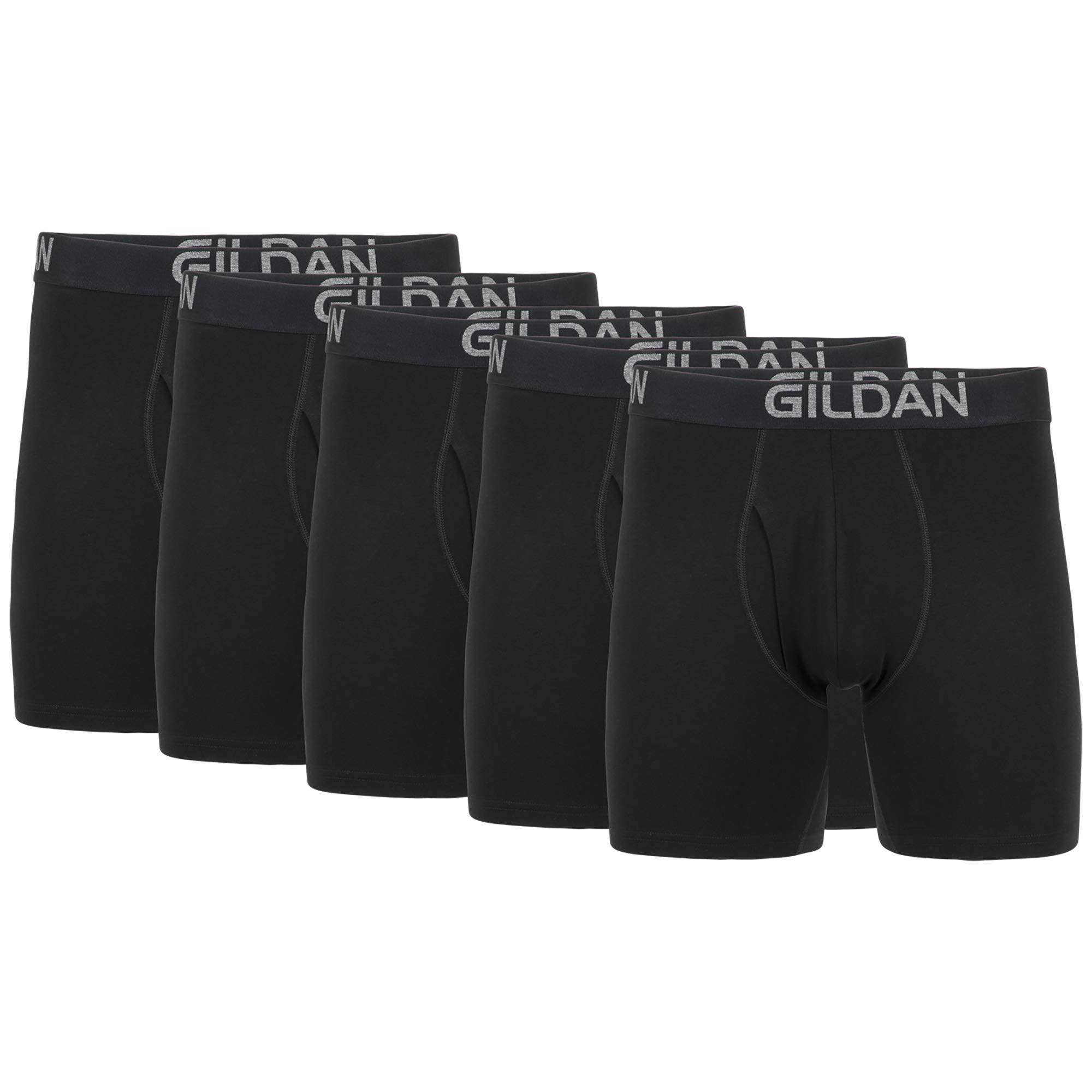 Gildan Men's Underwear Cotton Stretch Boxer Briefs, Multipack