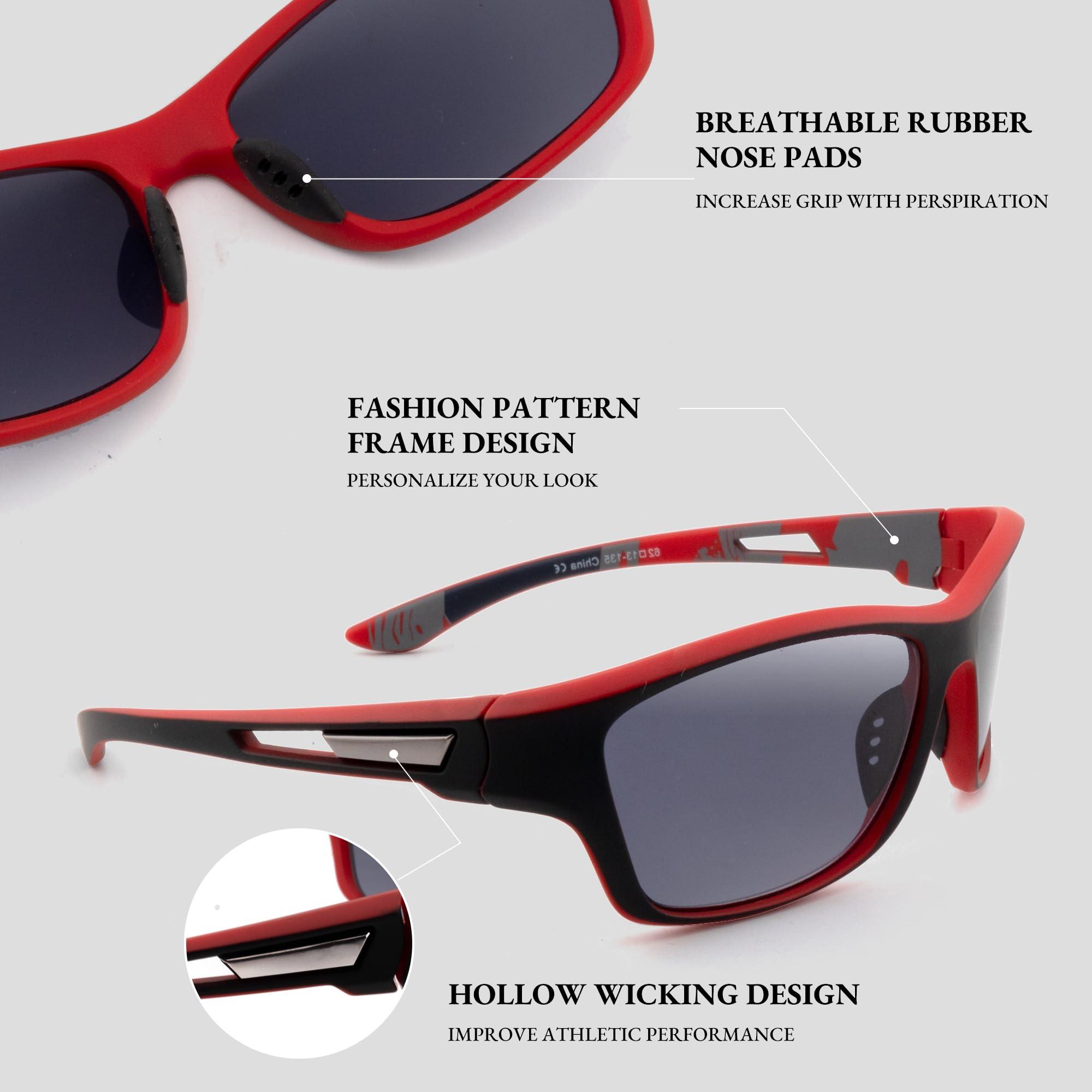 HIYANJN Reading Sunglasses for Men Women Outdoor Running Cycling Fishing Sport Full Frame Sun reader UV 400 Protection - Image 3