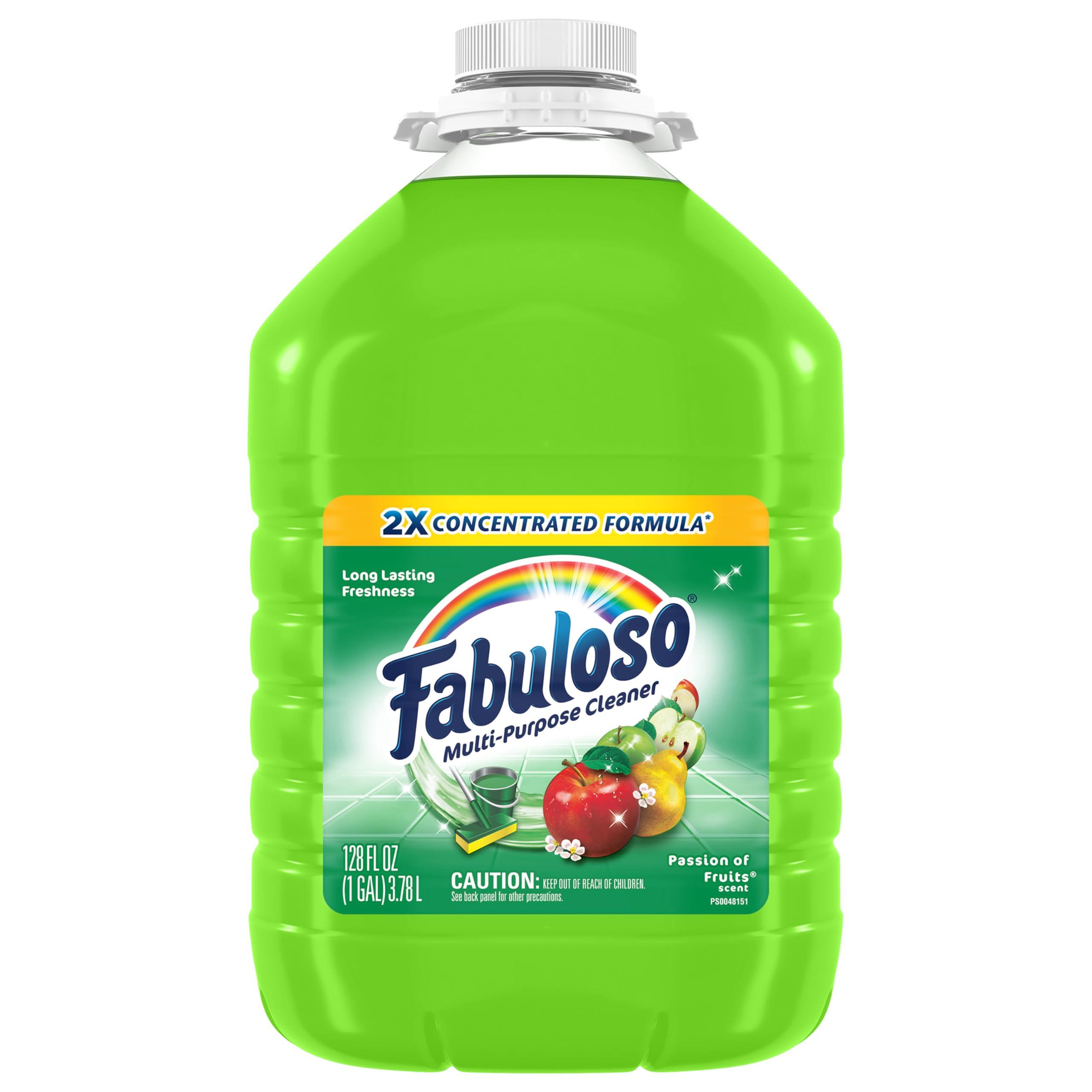 Fabuloso Multi-Purpose Cleaner, 2X Concentrated Formula, Passion of Fruits Scent, 128 oz, 4 pack - Image 2