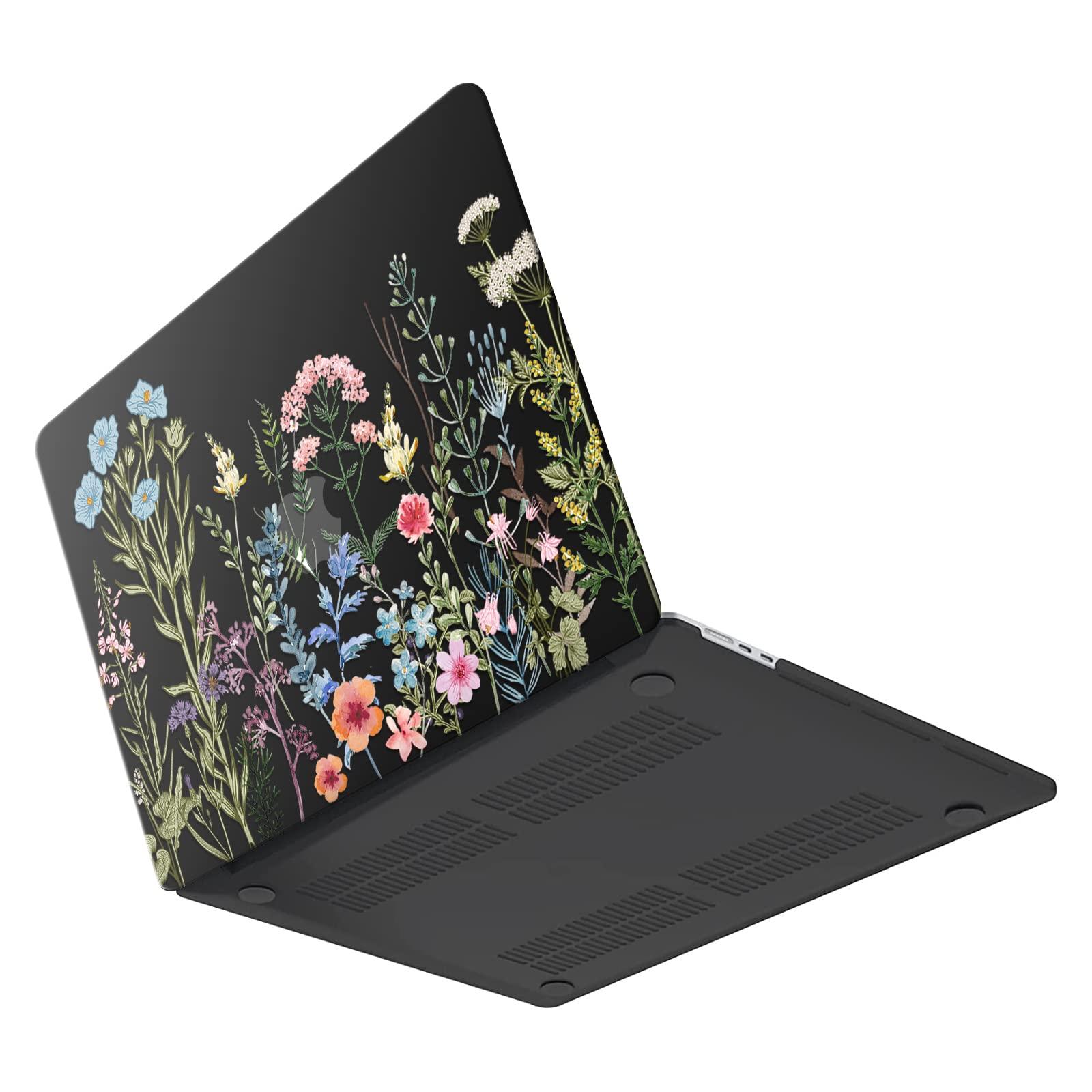 iCasso for MacBook Air 13 inch Case 2025 2024-2022 Release M4 A3240 M3 A3113 A2681 M2 with Liquid Retina Display, Hard Plastic Shell for Mac Air 13.6, TPU Keyboard Cover&Screen Protector, Weeds - Image 6