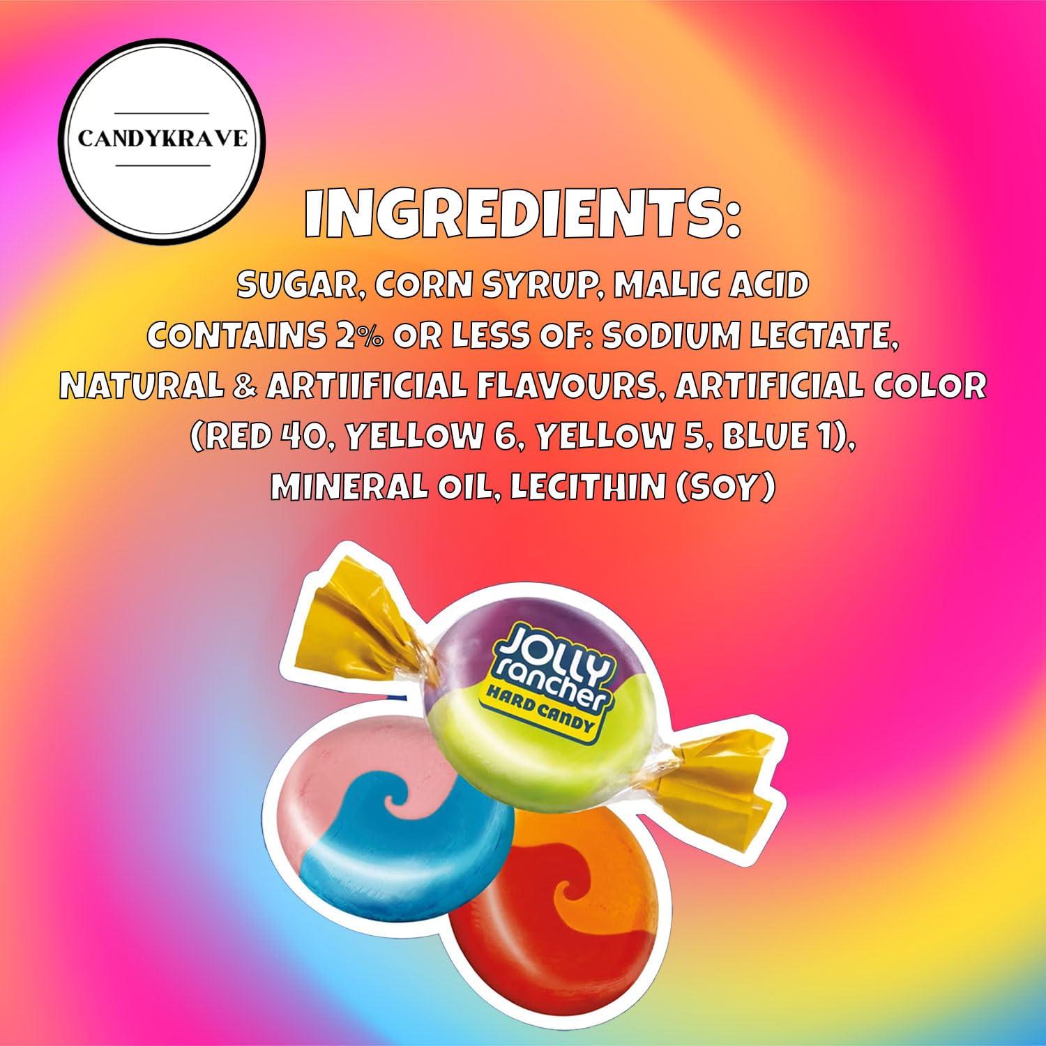 JollyRanchers Assorted 2 in 1 Fruity Hard Candy Pack - 6 Classic & Delicious Individually Wrapped Mini Candies for Halloween, Thanksgiving, Birthdays, Pinata, Gender Reveal & Pantry (1 lbs) - Image 7