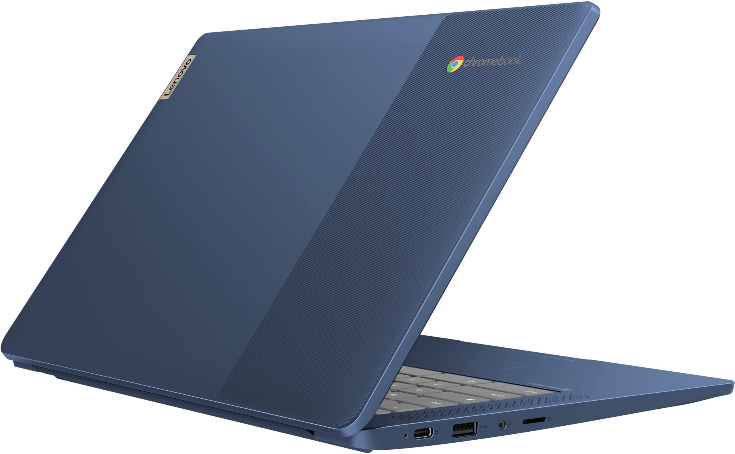 Lenovo Chromebook 14 Touchscreen Laptop (14" FHD Touch Display, 8-Core MediaTek Kompanio 520, 4GB RAM, 128GB Storage (64GB eMMC+64GB SD)), Webcam, 13-Hrs Long-Battery Life, Chrome OS, Abyss Blue - Image 5