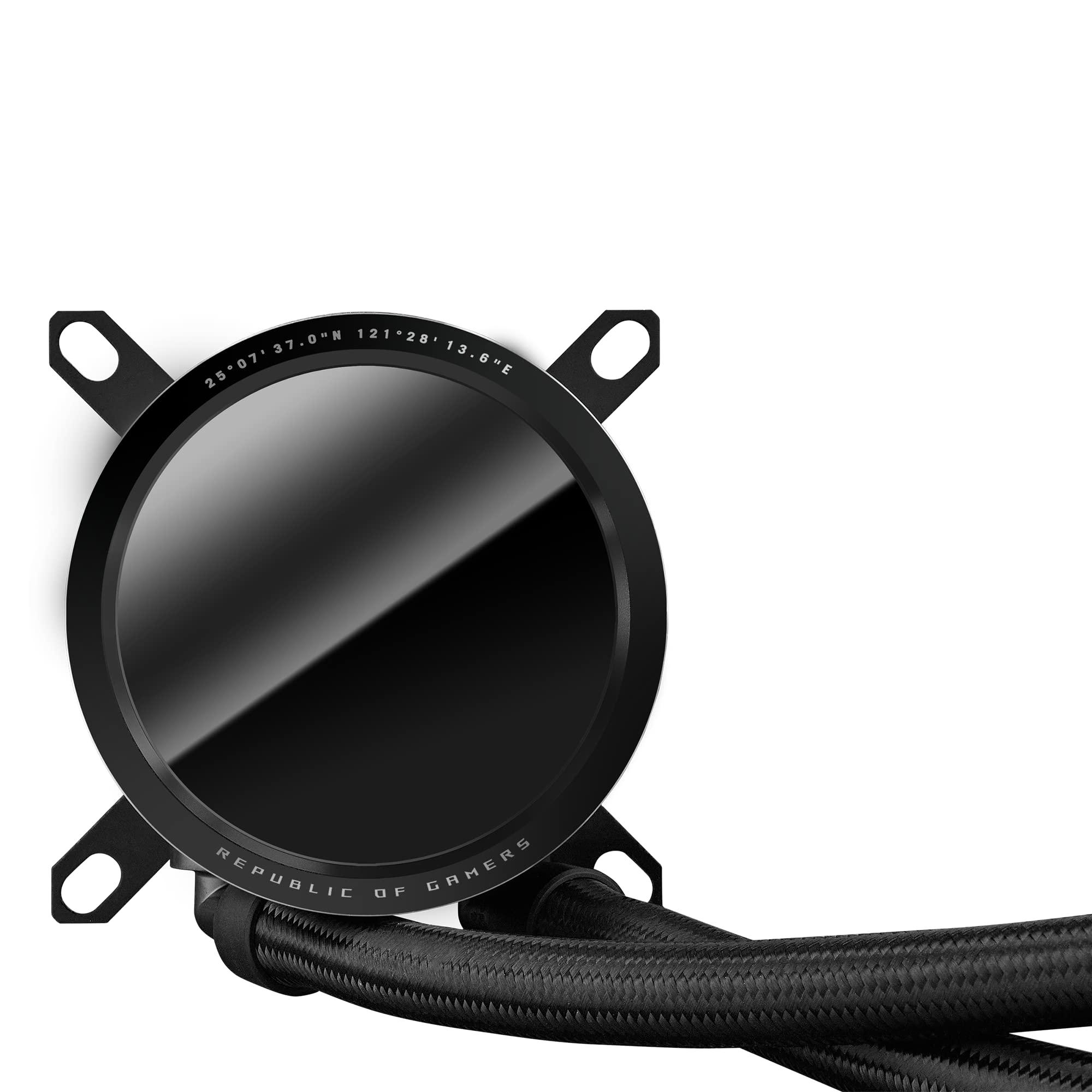 ASUS ROG RYUO III 360 ARGB All-in-one AIO Liquid CPU Cooler 360mm Radiator, Asetek 8th gen Pump Solution, Anime Matrix™ LED Display and ROG AF 12S ARGB Fan. - Image 10