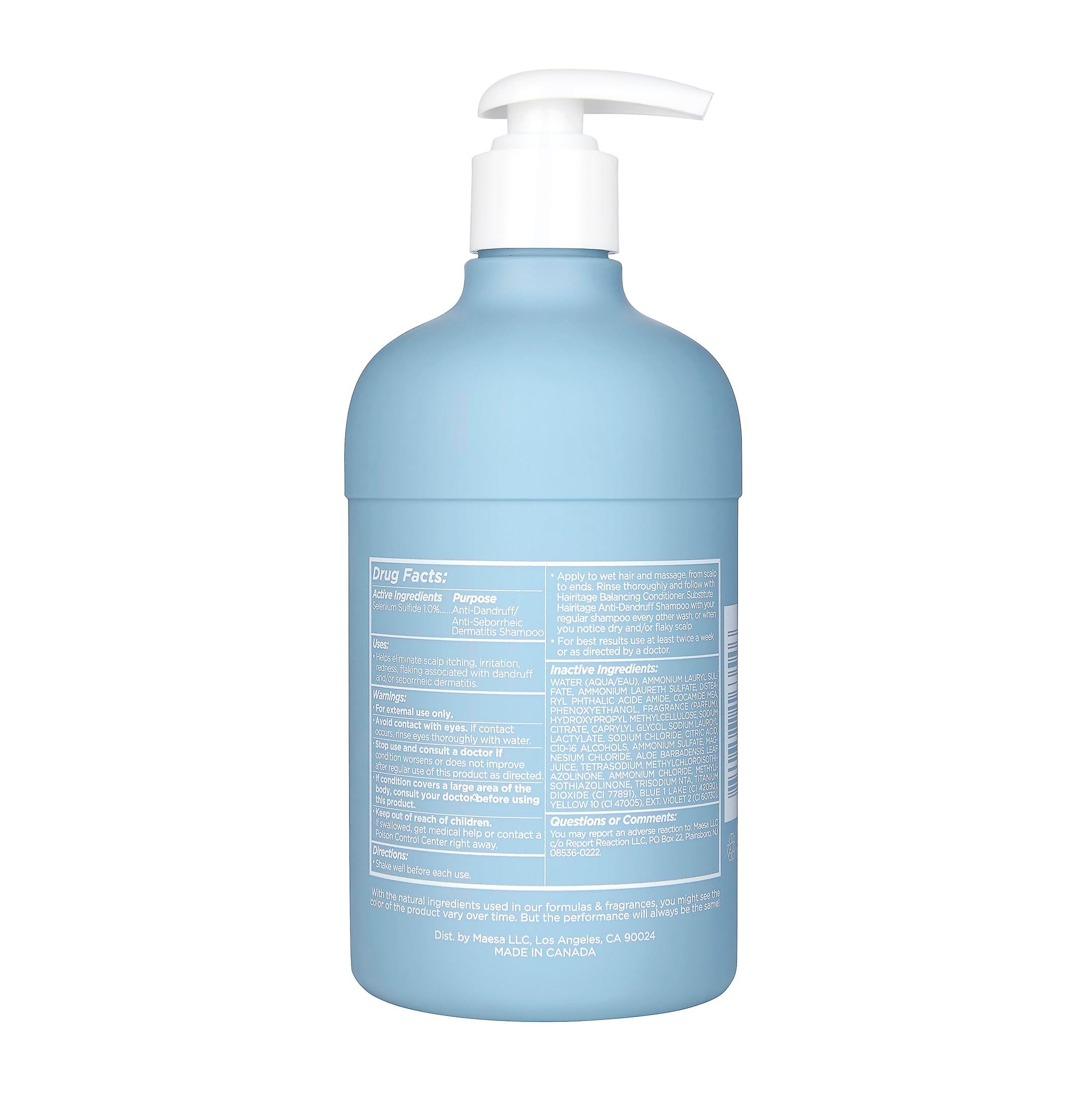 Hairitage Anti-Dandruff Shampoo - Moisturizes,Soothes Dry, Flaky Scalp - Reduce Scalp Irritation with Rosemary Oil - 13 fl oz + Balancing Conditioner - 26 Ounce - Image 2