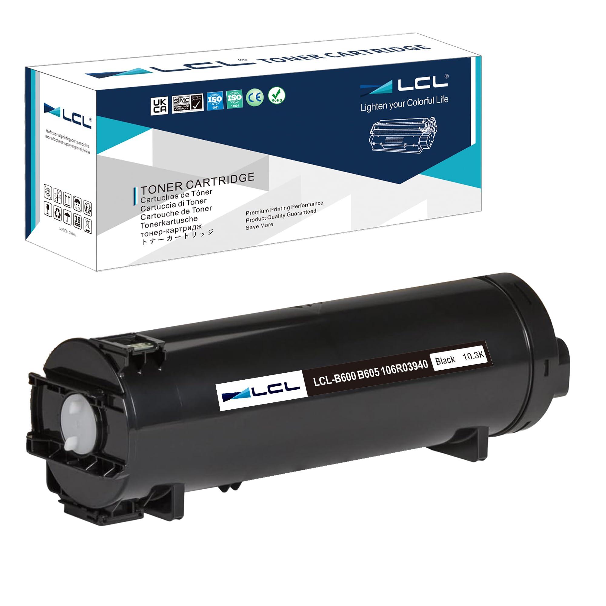 LCL Remanufactured Toner Cartridge Replacement for Xerox VersaLink B600 B605 B610 B615 106R03940 10300 Pages B600 VersaLink B605 VersaLink B610 VersaLink B615 Models(1-Pack Black)