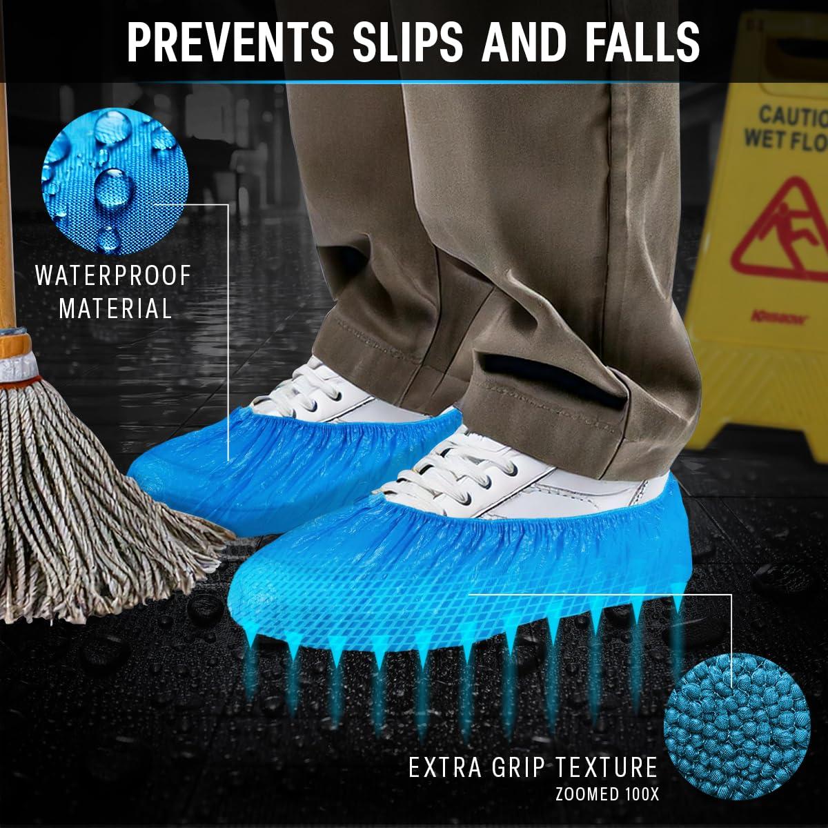 120 PCS Shoe Covers Disposable Non Slip, Waterproof, Recyclable Shoe Booties, shoe covers for indoors and out - One Size Fits All - Image 5
