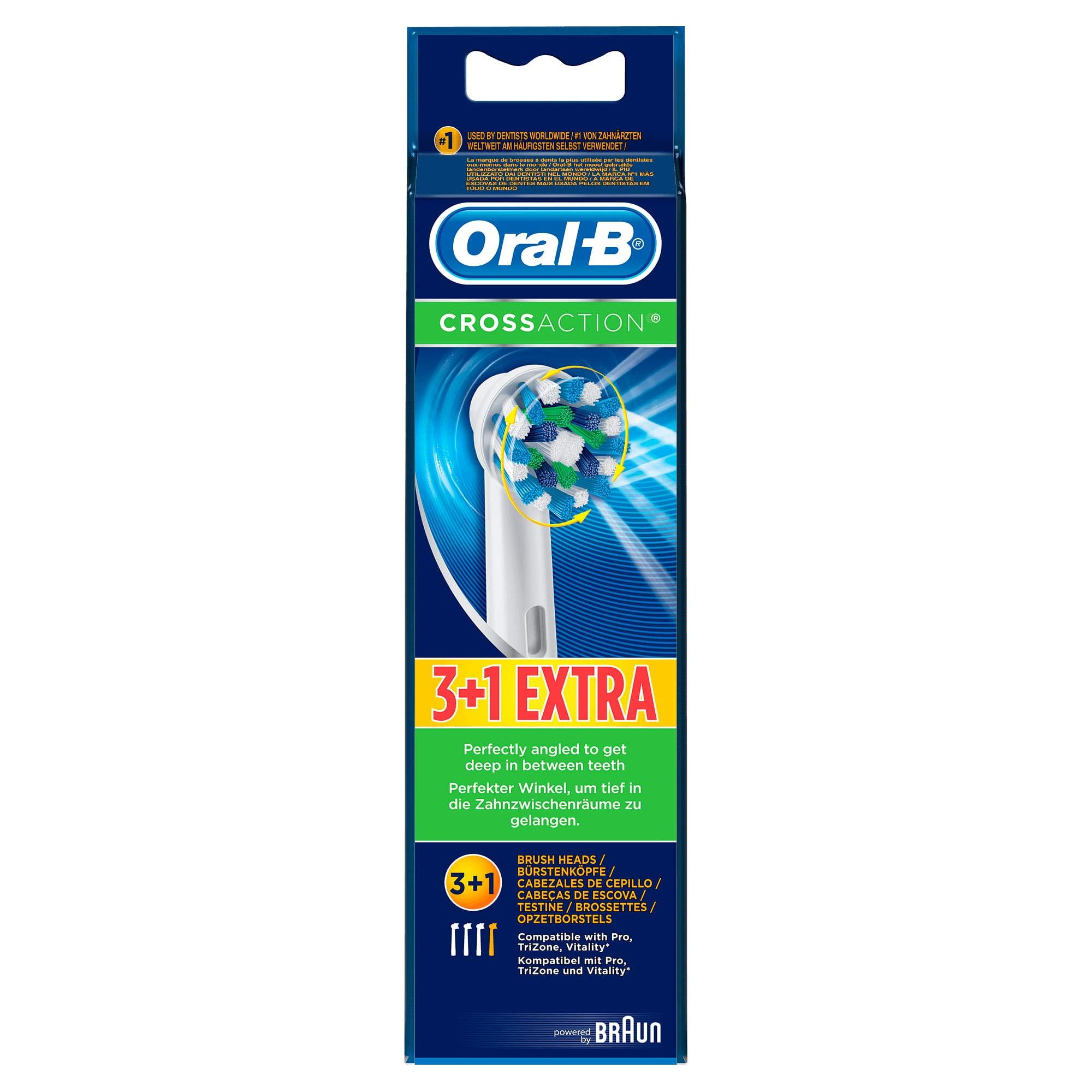 Oral B Cross Action Electric Toothbrush Replacement Brush Heads Refill, 4Count - Image 8