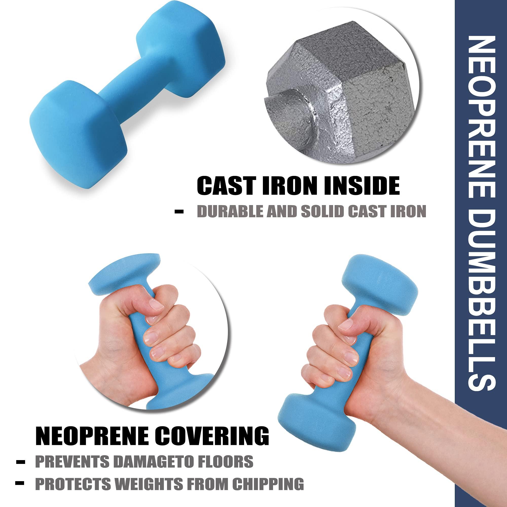 Balelinko Home Gym Equipment Workouts Strength Training Weight Loss Pilates Weights Yoga Sets Weights for Women, Men, Seniors and Youth - Image 5