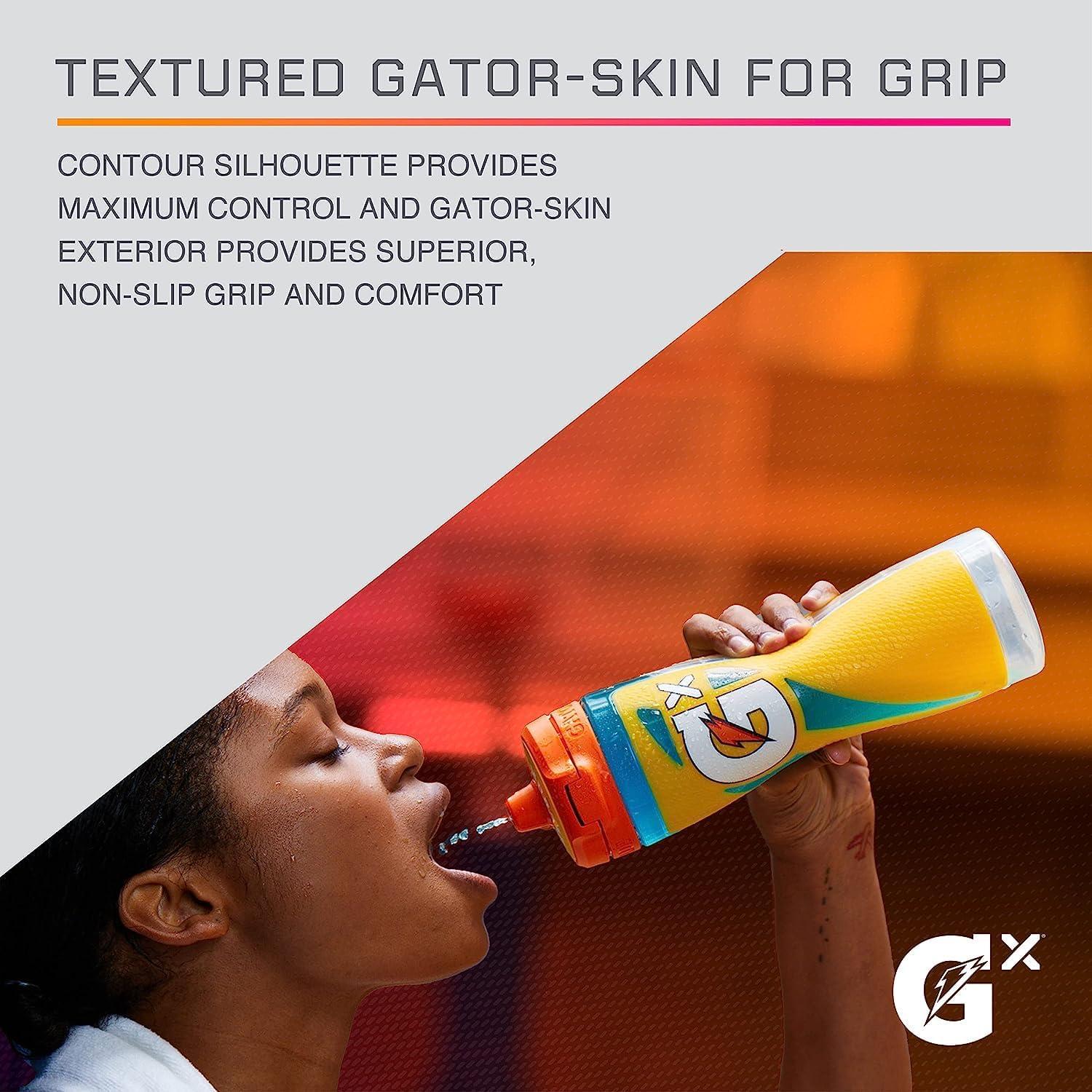 Gatorade Gx NFL Non-Slip Squeeze Bottles, 30 fl oz, Gx Hydration System - Image 7