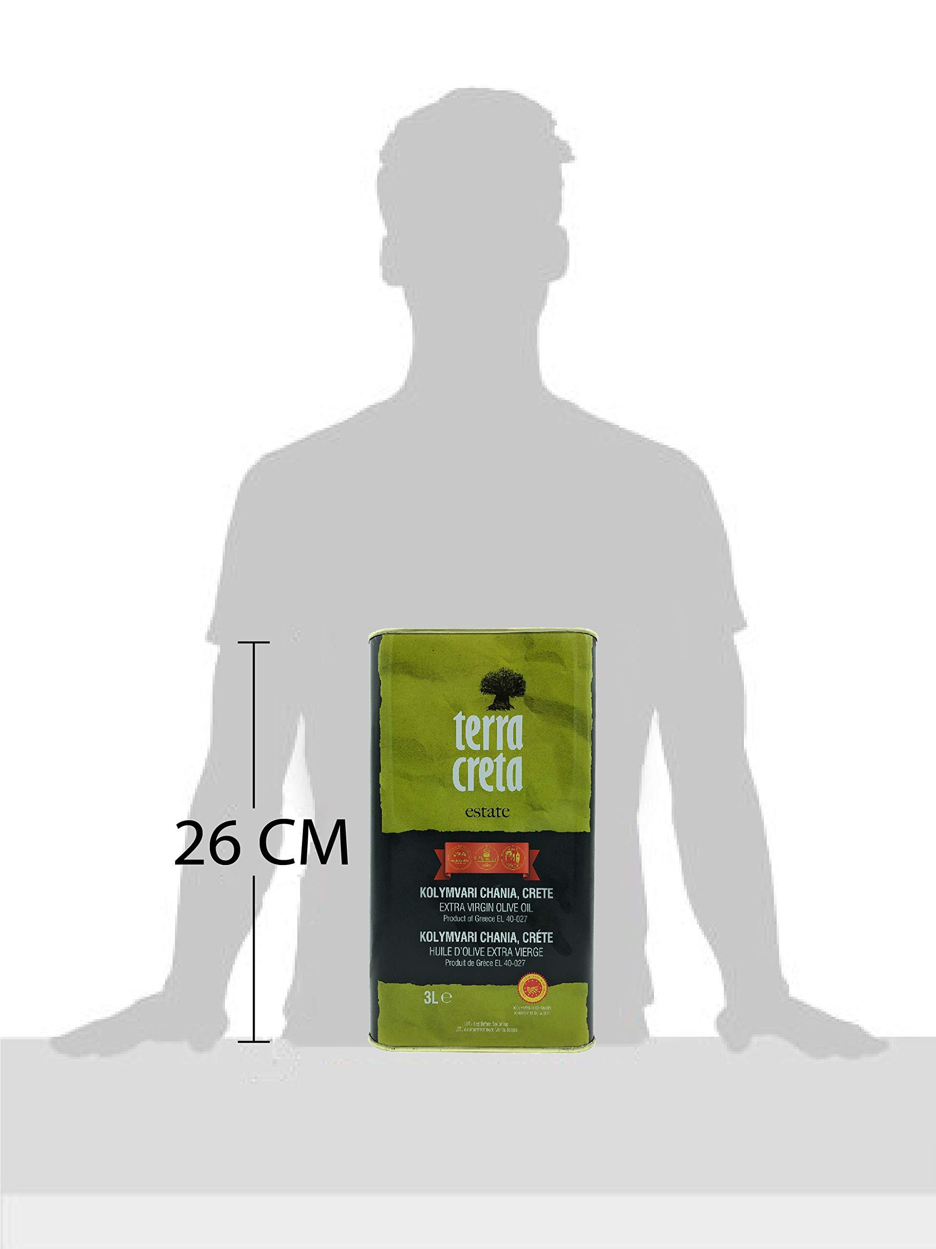 Terra Creta | Award Winning | Kolymvari Estates | 100% Pure Greek Olive Oil | Cold Extracted | Protective Designation of Origin | 3Ltr - (101.4 fl.oz) Tin - Image 5