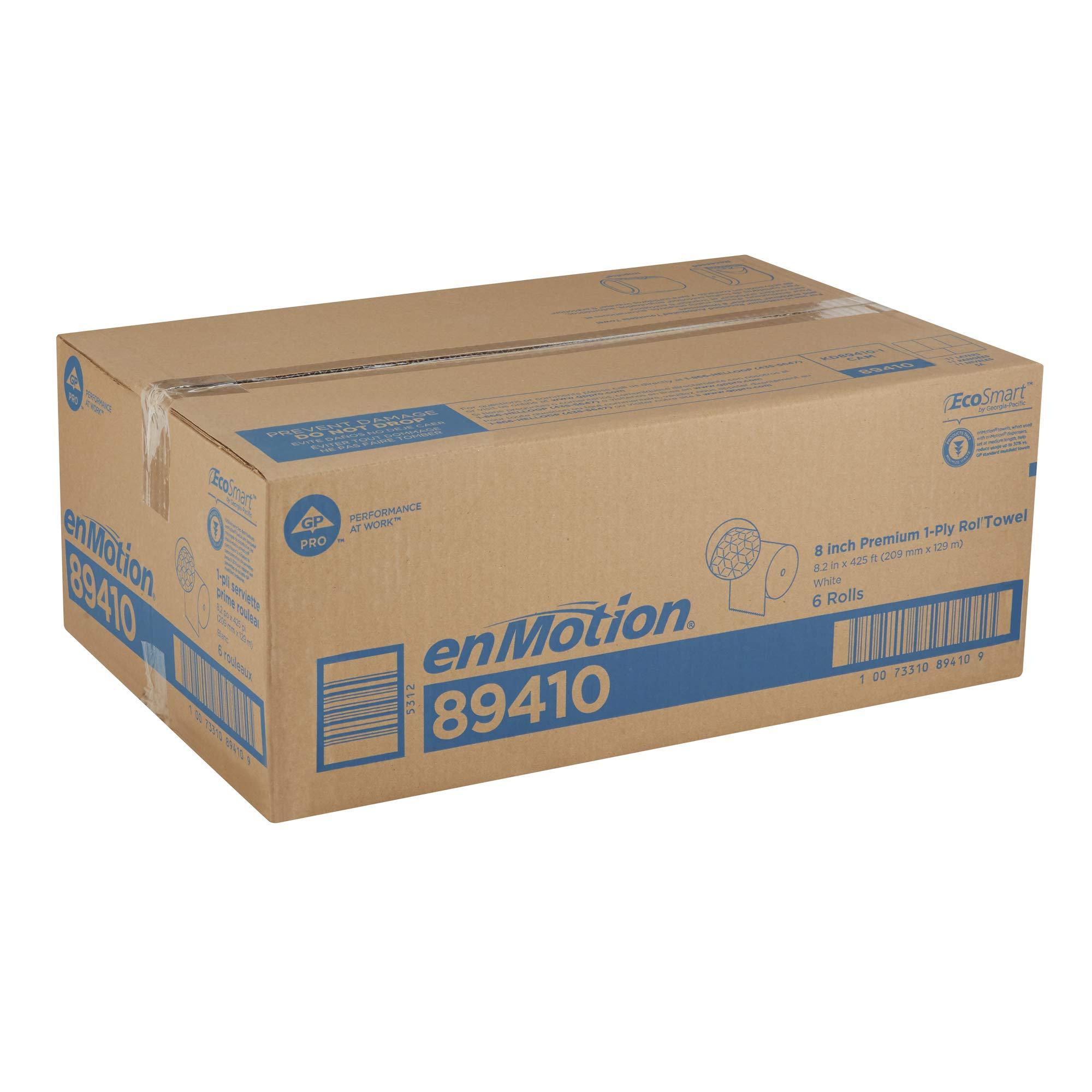 Georgia-Pacific enMotion 8" Premium Paper Towel Rolls By GP PRO, White, 425 Feet Per Roll, 6 Bulk Paper Towel Rolls Per Case, 89410 - Image 6