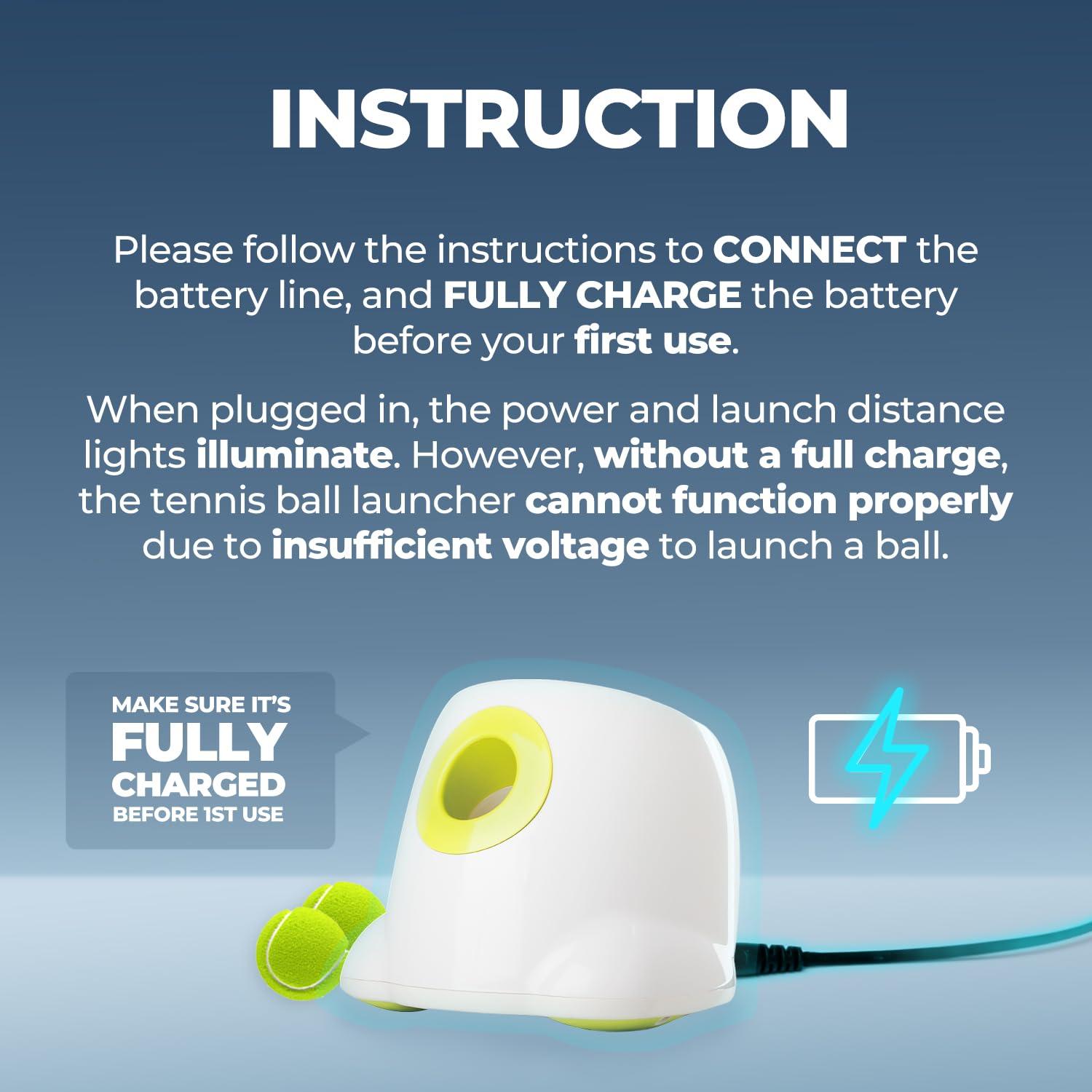 ALL FOR PAWS Automatic Dog Ball Launcher Maxi, Interactive Ball Thrower Dog Toys Includes 6pcs Tennis Balls for Large Dogs - Image 8