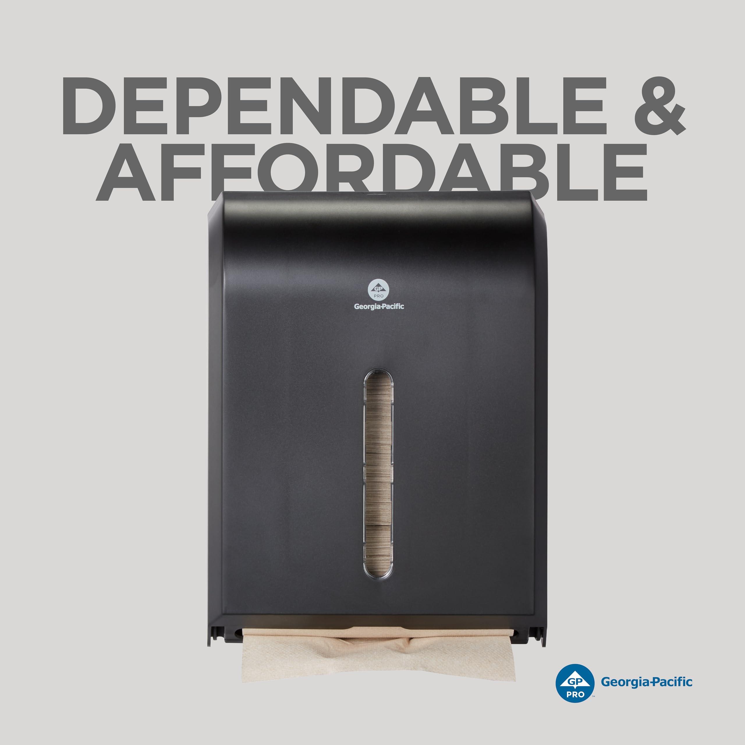 Georgia-Pacific Combi-Fold Paper Towel Dispenser, Black - Image 6
