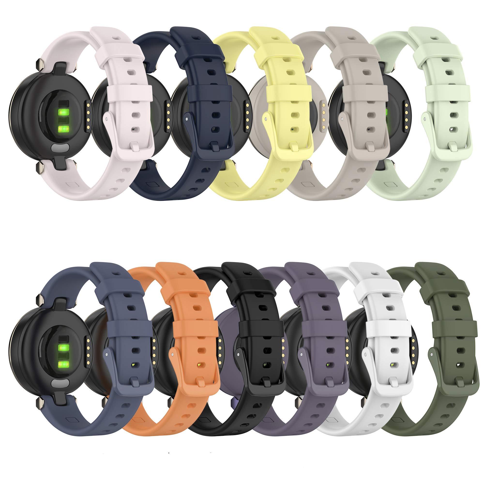 Compatible with Garmin Lily/Lily 2 Bands, Replacement Silicone Water Resistant Fitness Watch Wrist Band Strap for Lily/Lily 2 Smartwatch with Adapter Tools Accessories - Image 2