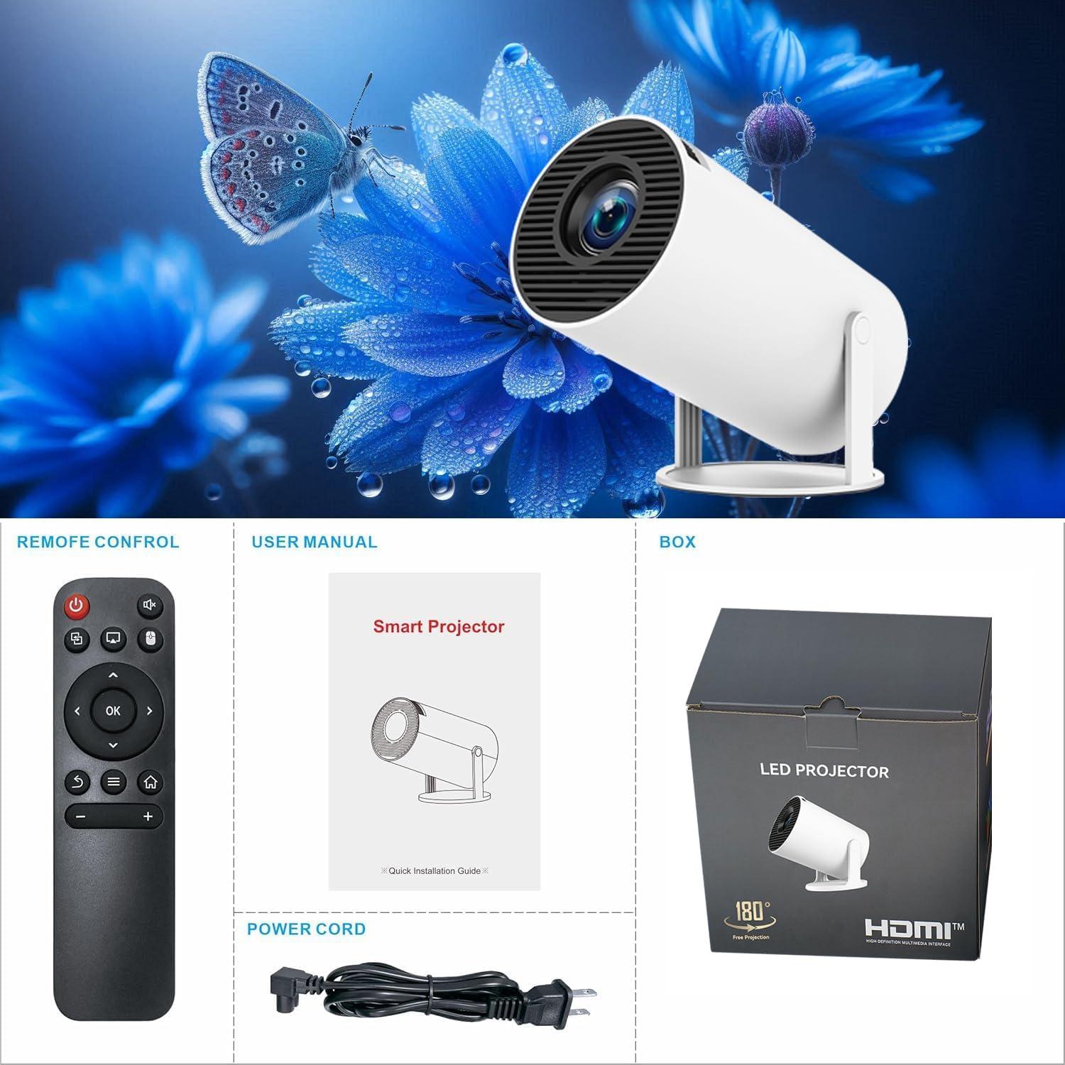 Mini Portable Projector 4K WiFi 6 BT 5.2 Upgraded Portable Projector Full HD Supported for Phone /PC /TV /HDMI /PS5 /Laptop Auto Keystone Home Theater 180° Rotation [Built-in App] - Image 8