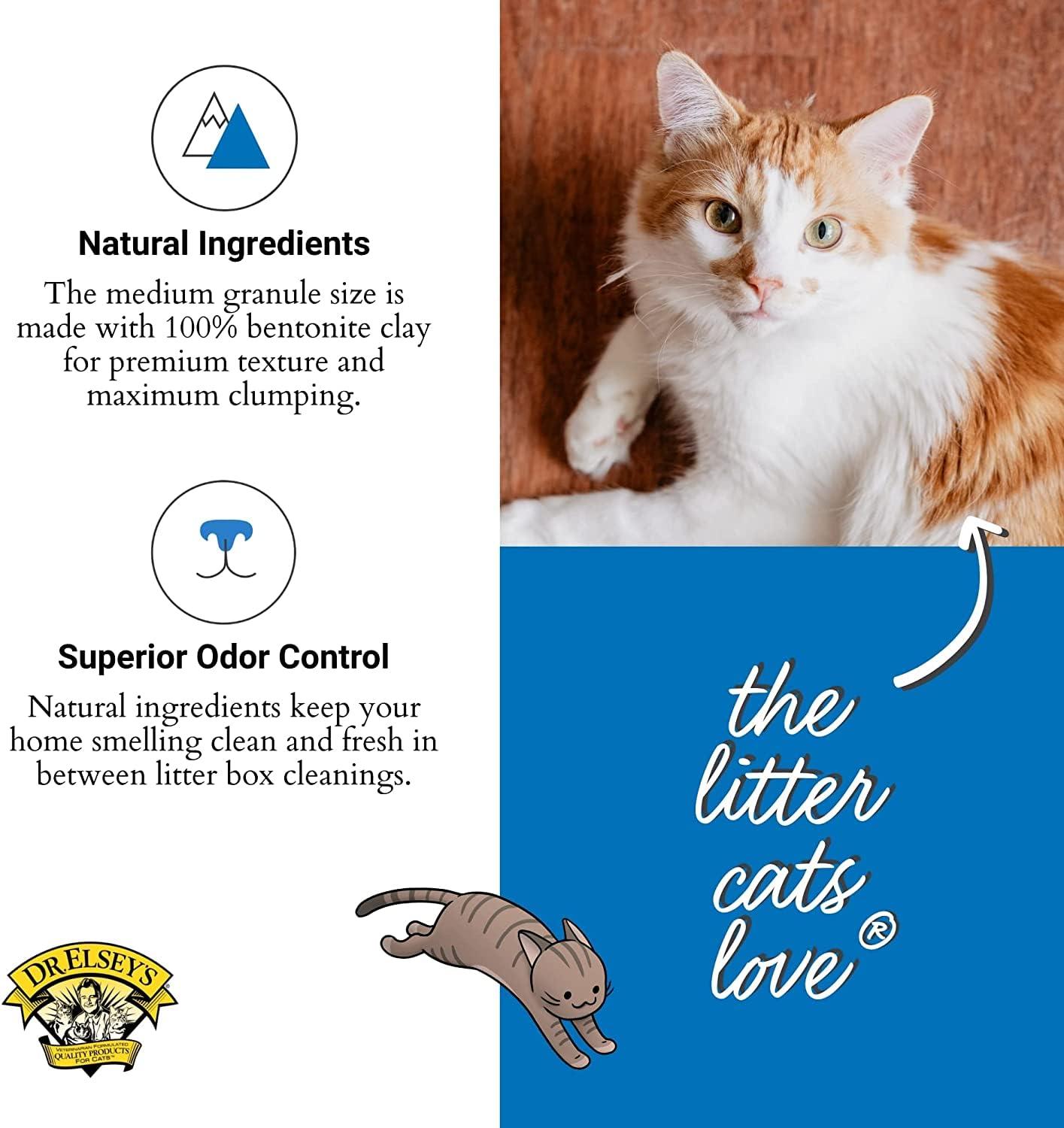Dr. Elsey's Ultra UnScented Clumping Clay Cat Litter 40 lb. Bag - Image 4