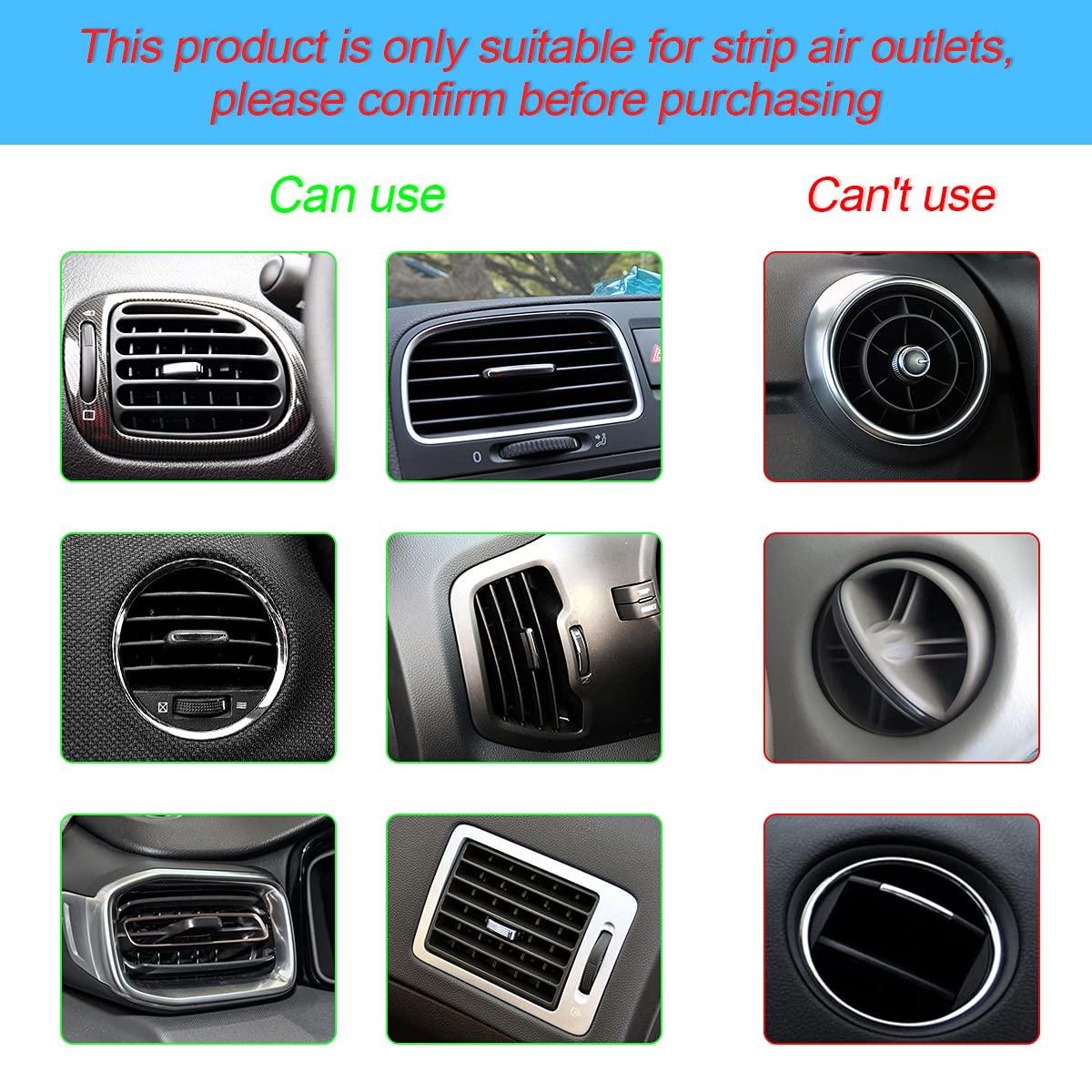 20 Pieces Car Air Conditioner Decoration Strip for Vent Outlet, Universal Waterproof Bendable Air Vent Outlet Trim Decoration, Suitable for Most Air Vent Outlet, Car Interior Accessories (Red) - Image 4