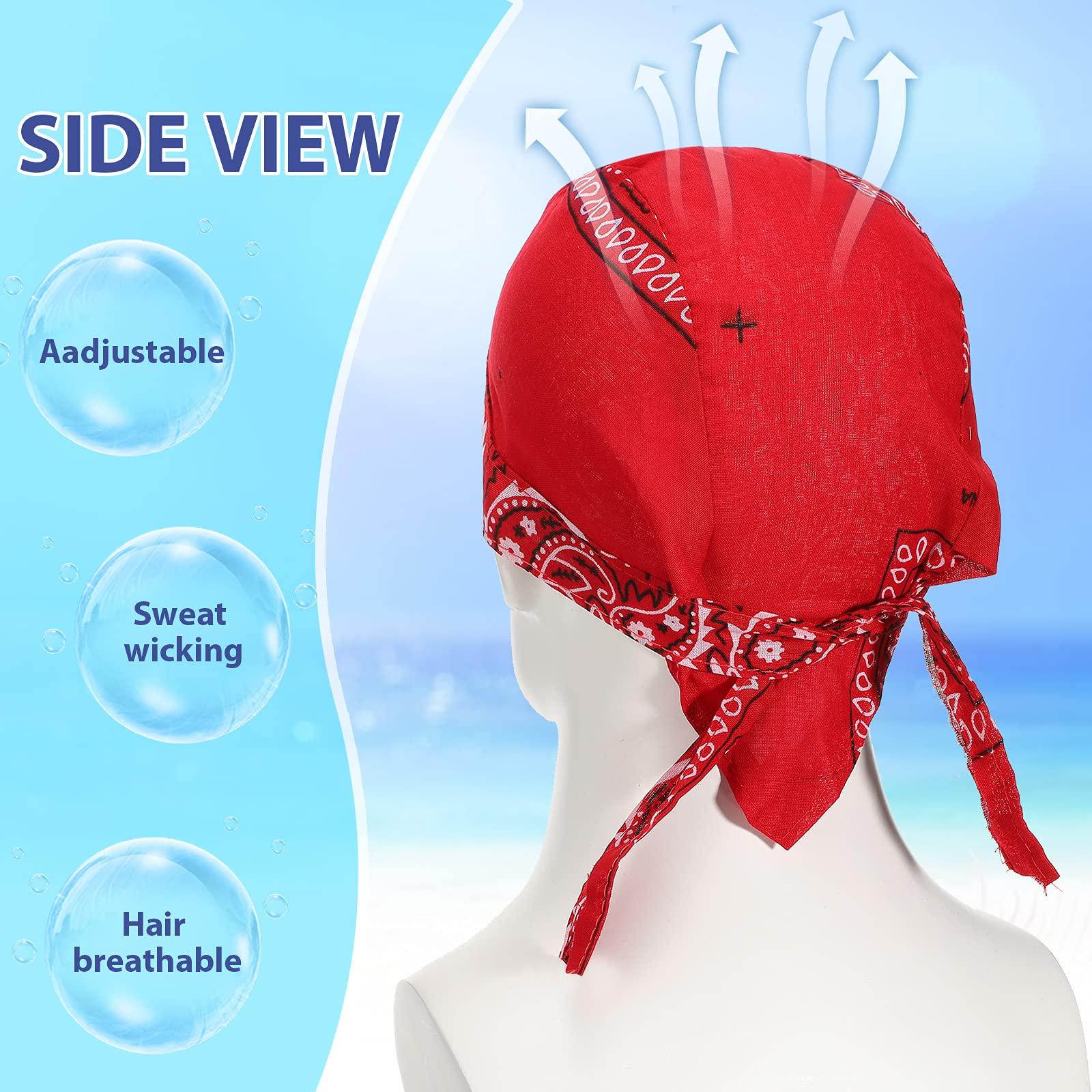 Xaatren 18 Pieces Do Rag Skull Cap Paisley Pattern Bandanna Biker Head Wraps Quick-Drying Hats, Sweat Wicking Beanie for Men and Women, Multicolor, 4XL - Image 4