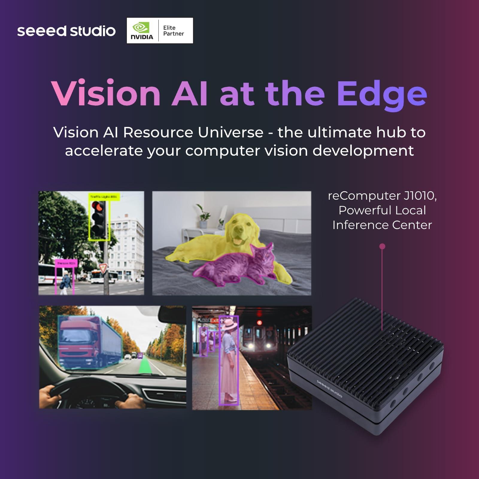 Seeed studio NVIDIA Jetson Nano Edge AI Device - reComputer J1010 Kit, Aluminium Case, Pre-Installed Jetpack System. Mini PC with 0.5 TFLOPs (FP16), Power Supply NOT Included - Image 4