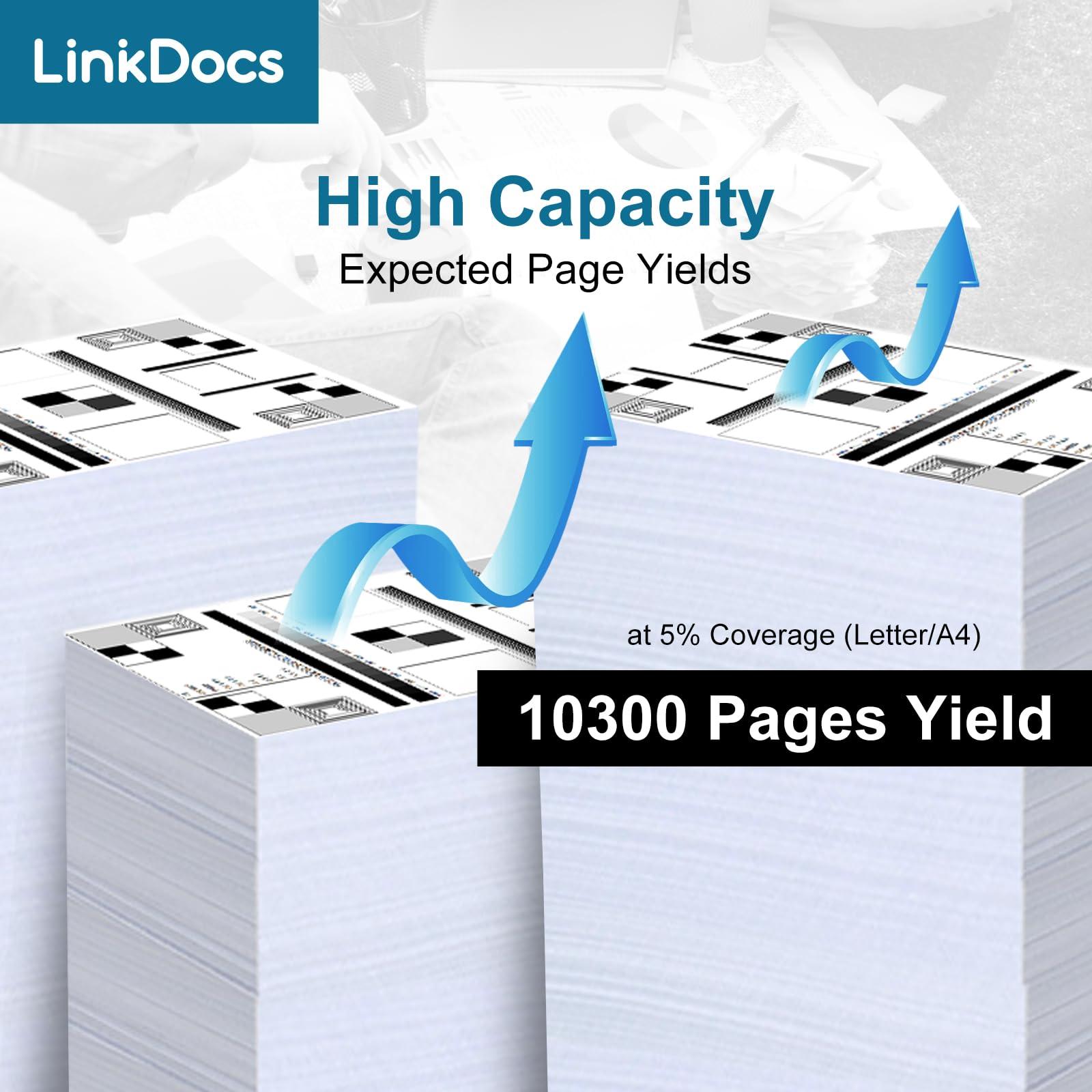 LinkDocs B600 B600H 106R03940 High Yield Toner Cartridge Replacement for Xerox 106R03940 106R03942 106R03944 Toner Used with Xerox Versalink B600 B605 B610 B615 Series Printer 10300 Pages - Image 2