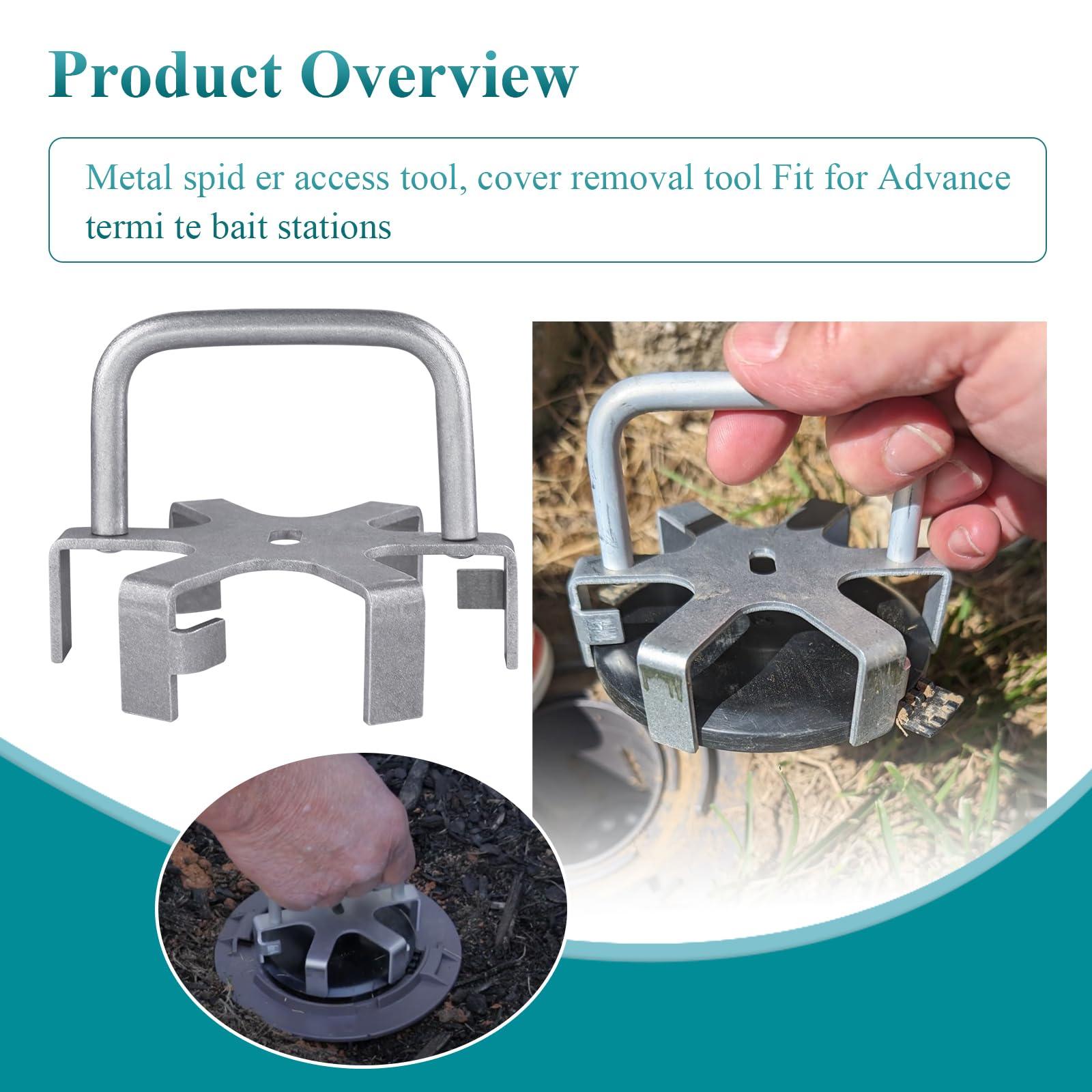 Metal Spider Access Tool, Lid Removal Tool Fit for Advance Termi te Bait Stations, Easily and Bulk Open Your Termi te Bait Stations Trap Lid (Access Tool) - Image 3