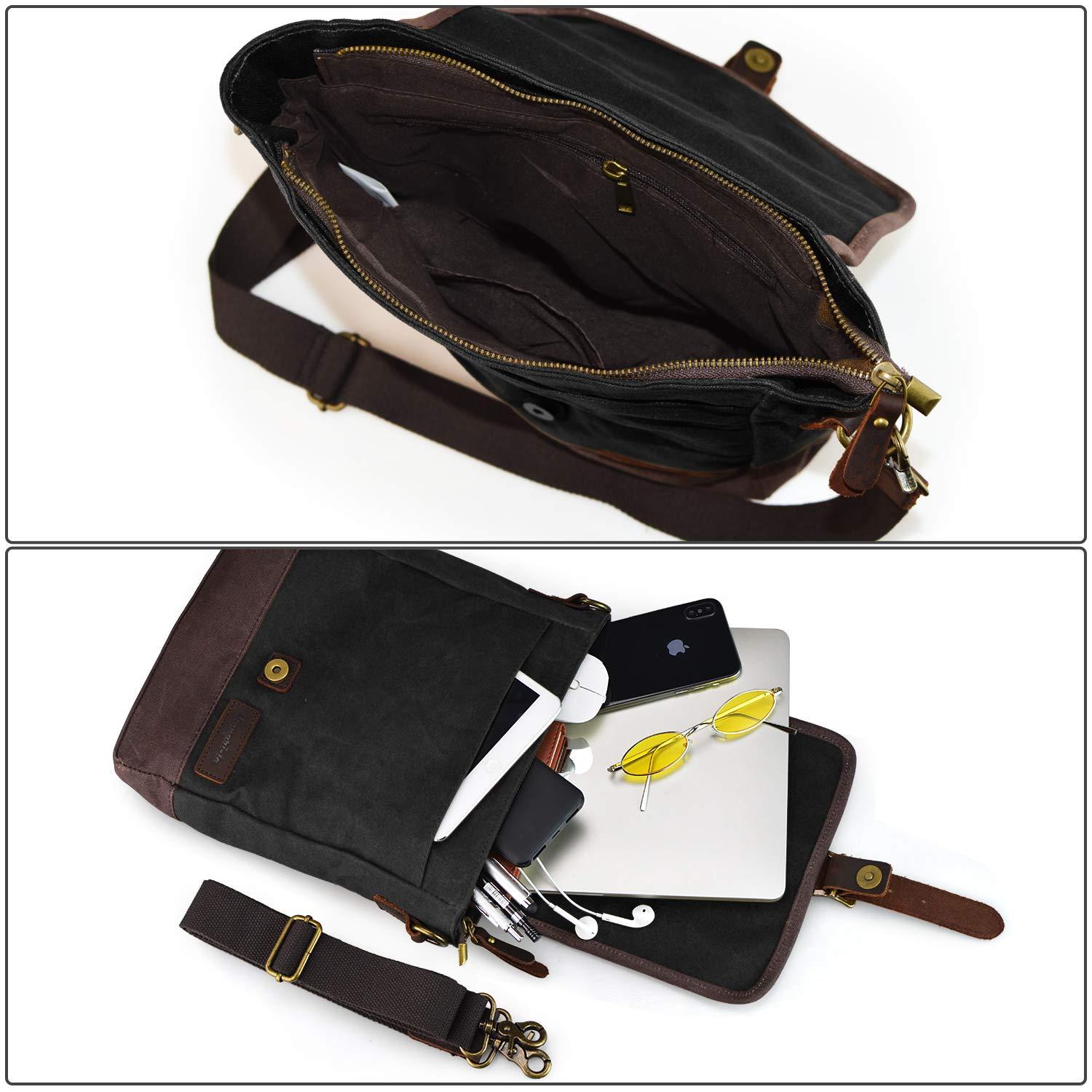 SHANGRI-LA Messenger Bag for Men and Women Canvas Purse Crossbody Shoulder Bag Casual Sling Pack - Image 7