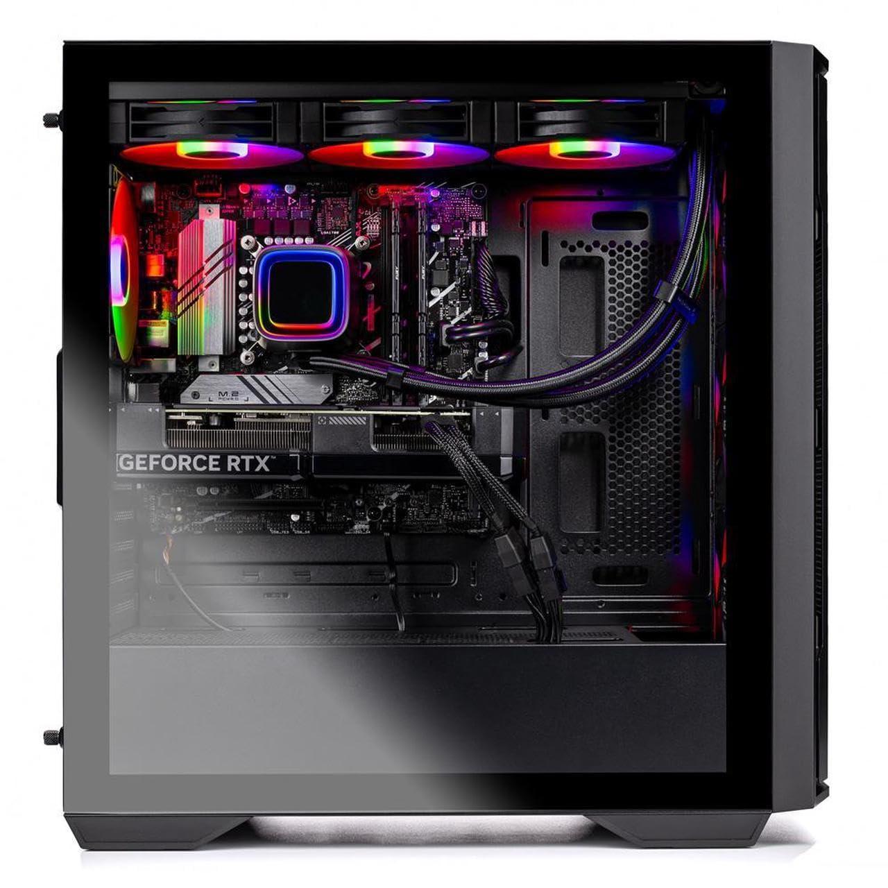 Skytech Rampage Gaming PC Desktop, Ryzen 7 9700X 3.8 GHz (5.5GHz Turbo Boost), NVIDIA RTX 5070 Ti 16GB GDDR7, 1TB Gen4 SSD, 32GB DDR5 RAM 5600 RGB, 850W Gold PSU, 360mm ARGB AIO, Wi-Fi, Win 11 - Image 2