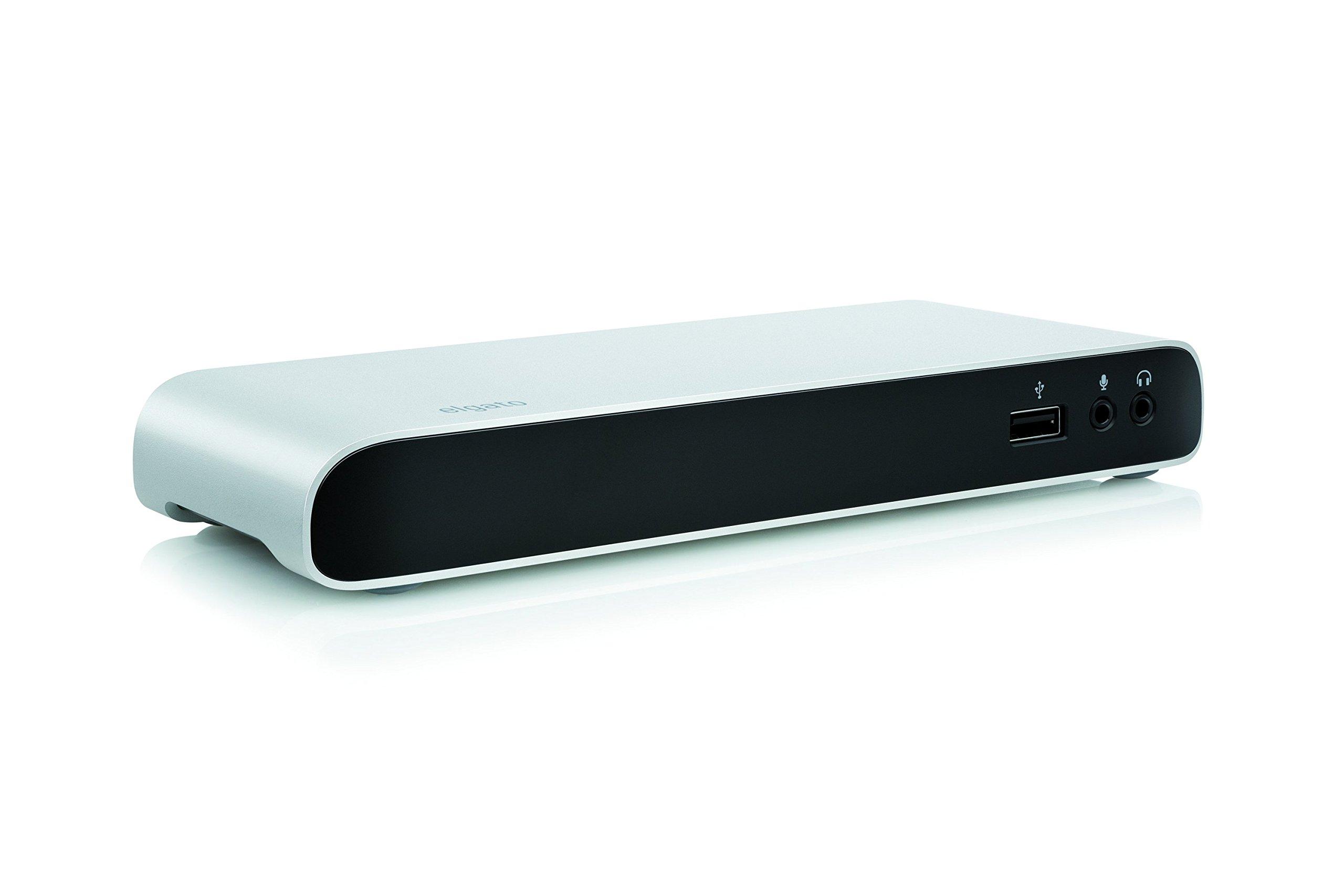 Elgato Thunderbolt 2 Dock - with 50 cm Thunderbolt Cable, 20Gb/s, 4K Support, 2X Thunderbolt 2, 3X USB 3.0, Audio Input and Output, Gigabit Ethernet, Aluminum Chassis