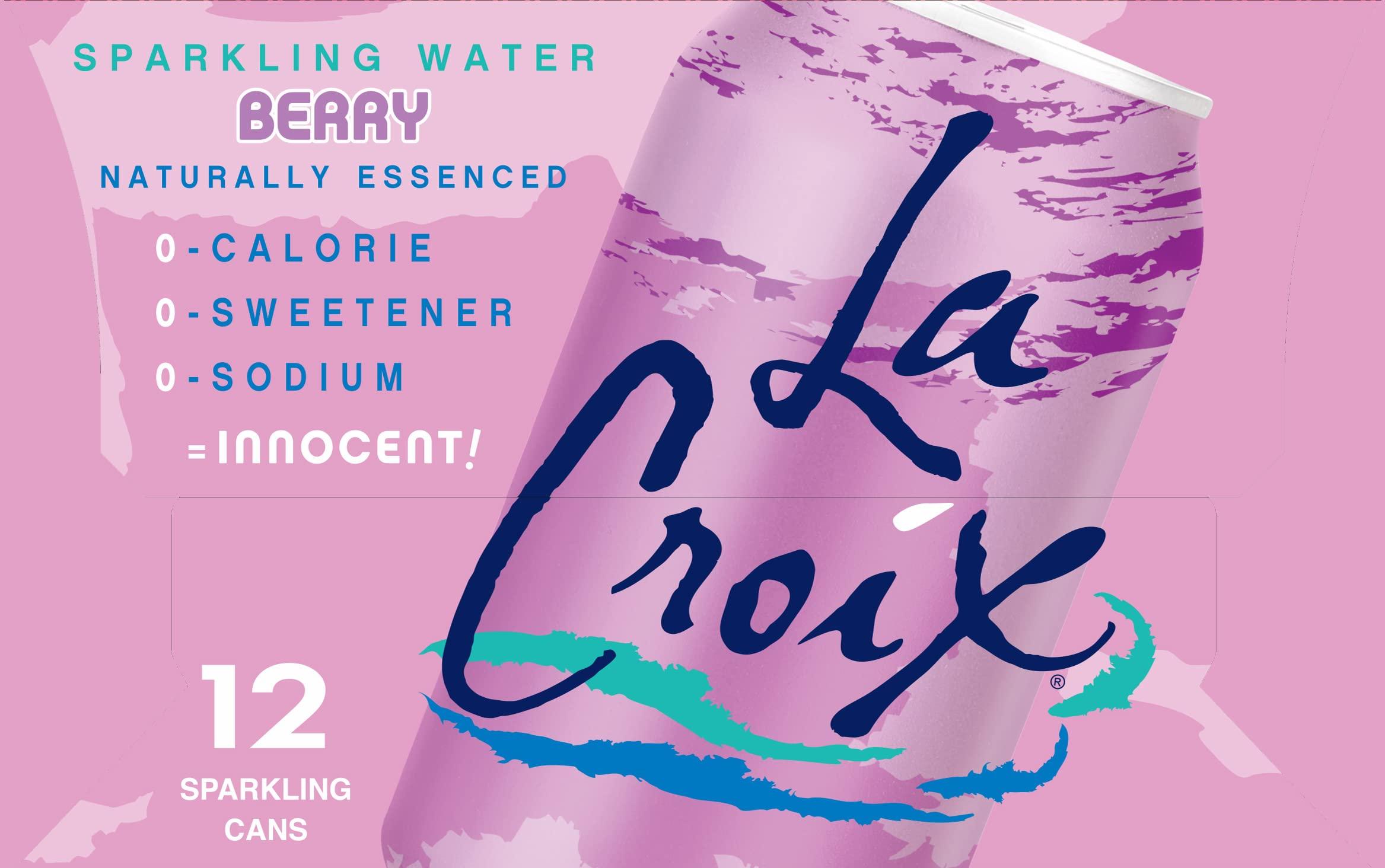 LaCroix Sparkling Water, Berry, 12 Fl Oz (pack of 12) - Image 4