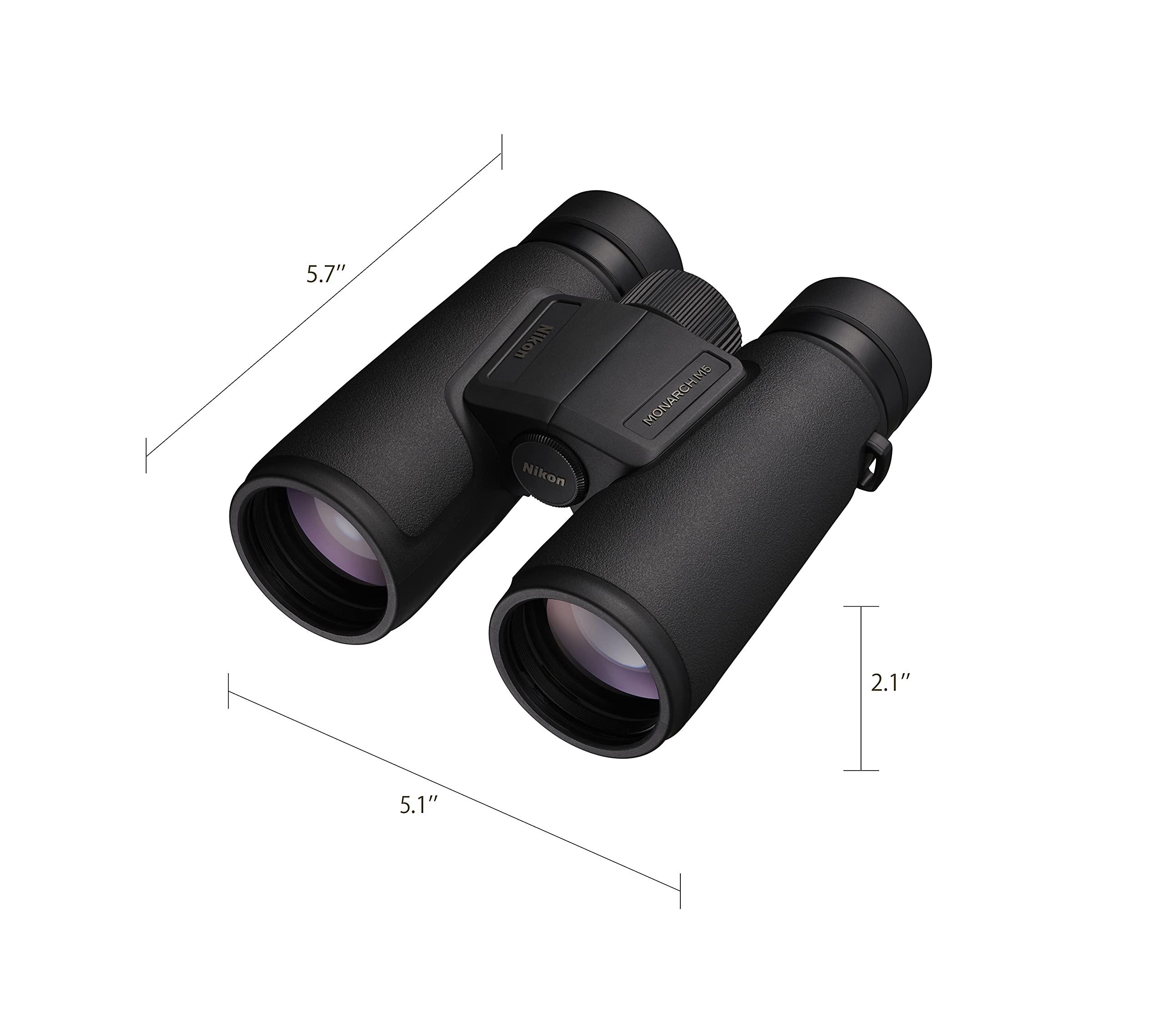 Nikon Monarch M5 8x42 Binocular | Waterproof, fogproof, Rubber-Armored Binocular with ED Glass, Long Eye Relief | Official Nikon USA Model - Image 4