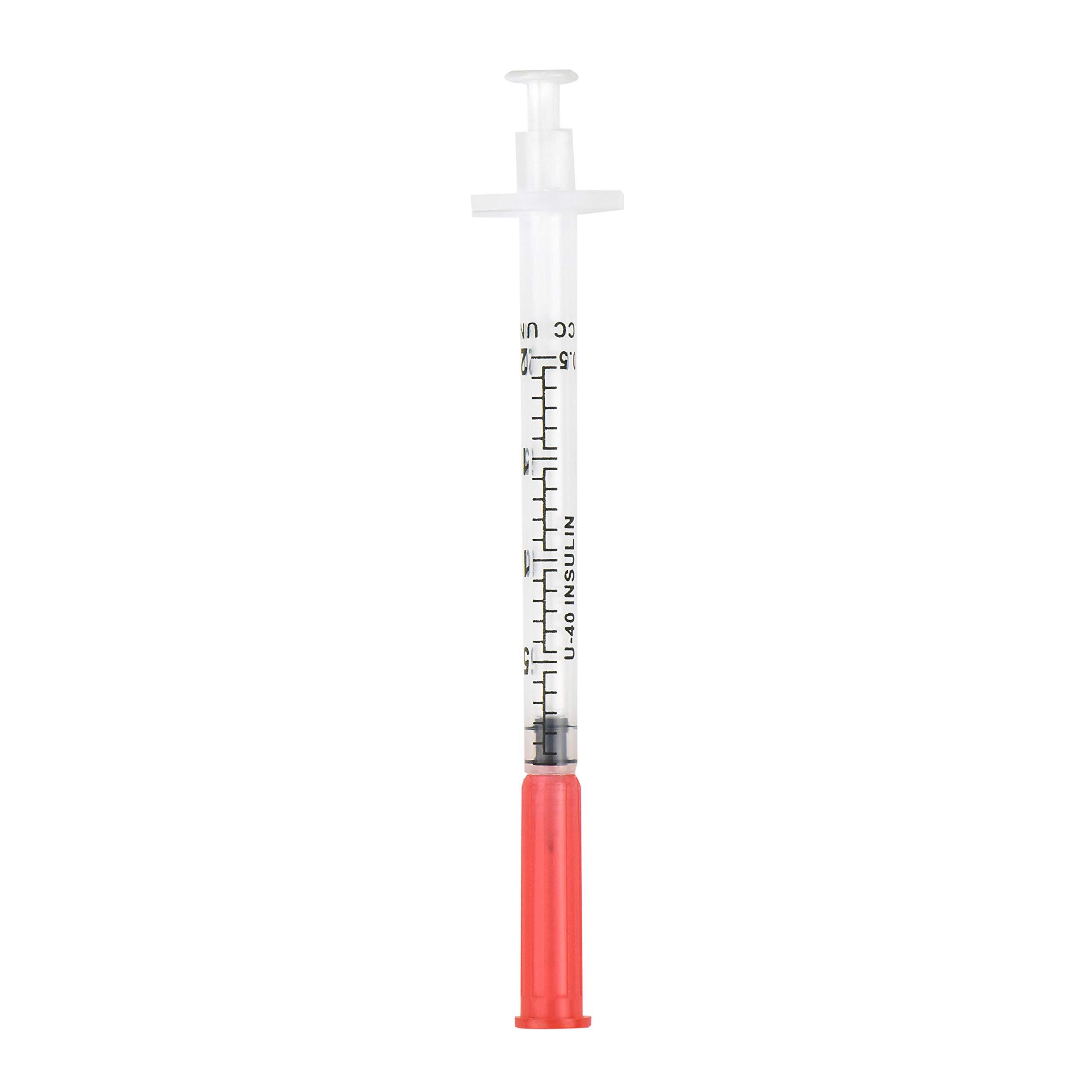 Brandzig U-40 Pet Insulin Syringes 29G 1/2cc, 1/2" 100-Pack - Image 3