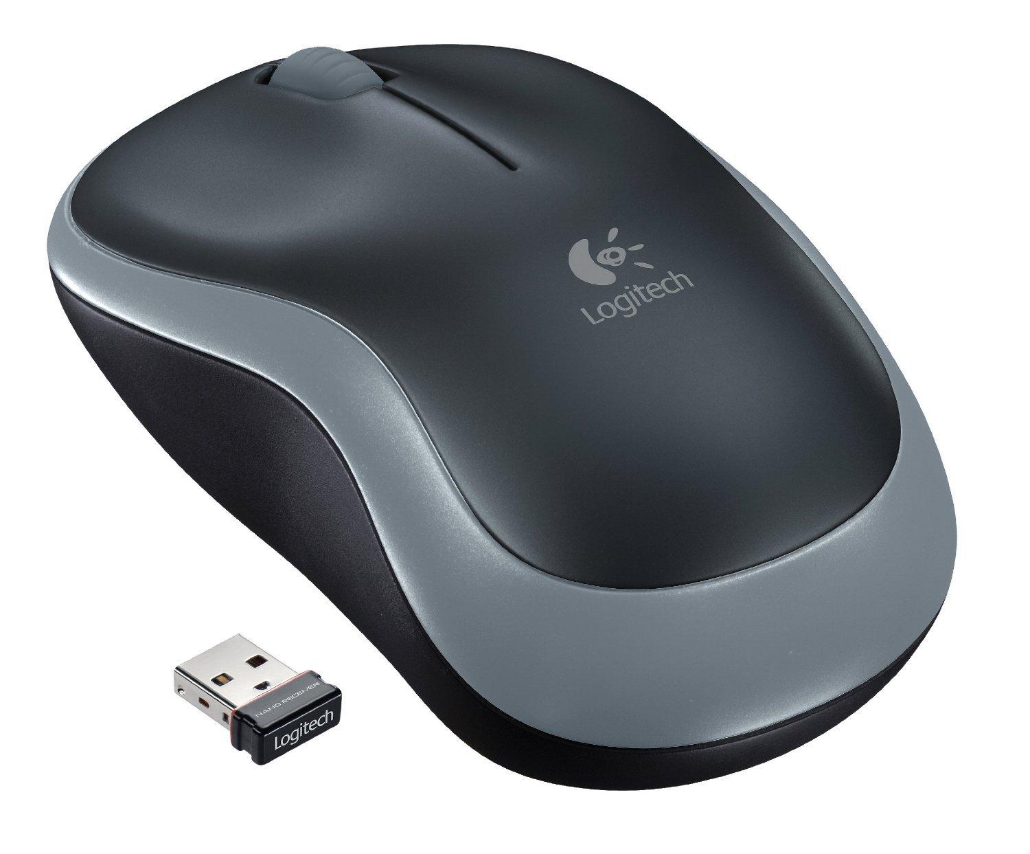 Wireless Mouse - Logitech M185 Wireless Mouse,Black Red - Image 2