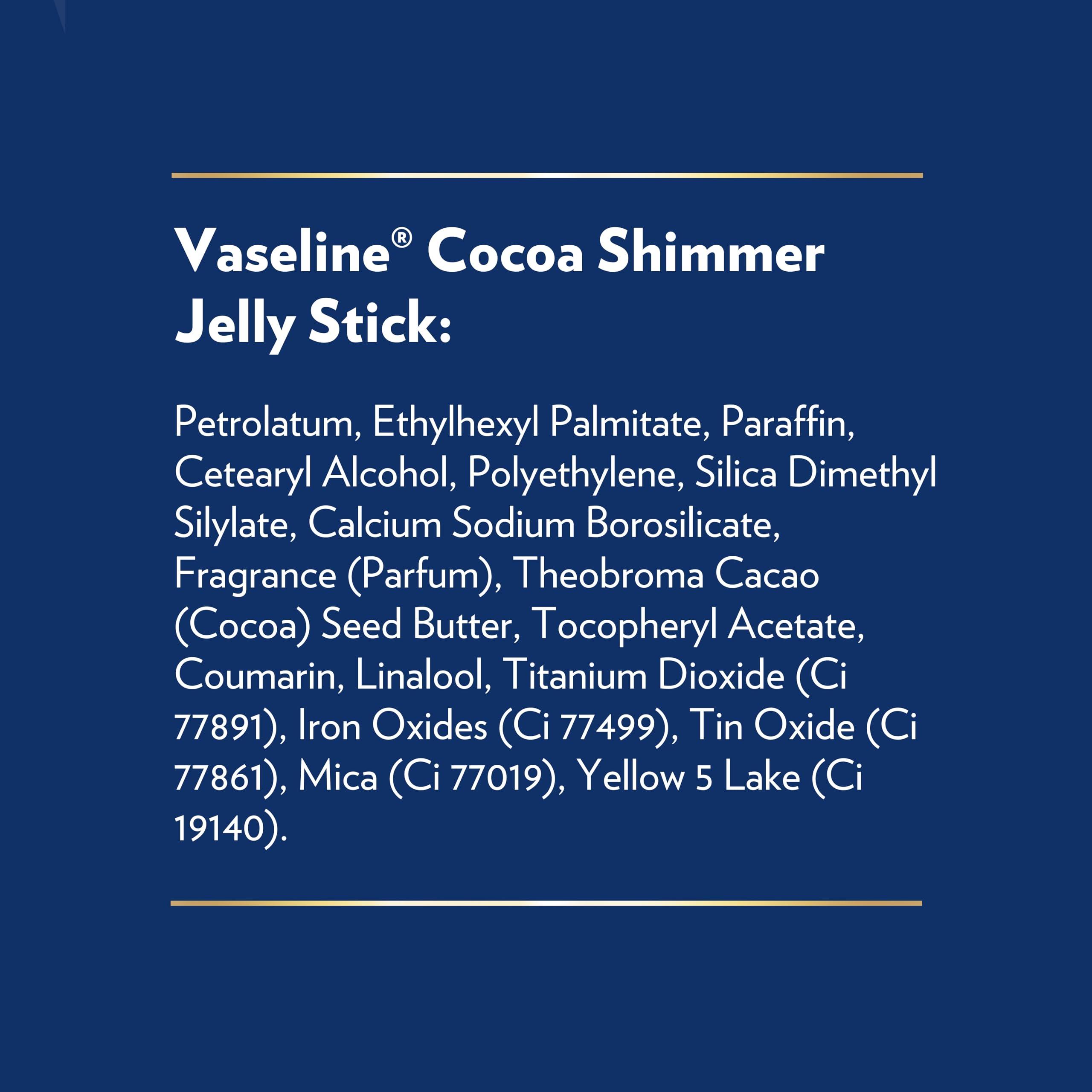 Vaseline Cocoa Shimmer Jelly Stick – Non-Greasy Moisturizer for Glowing Skin, Face & Body Lotion, Travel-Size, 1.4 Oz Ea, Pack of 3. - Image 7
