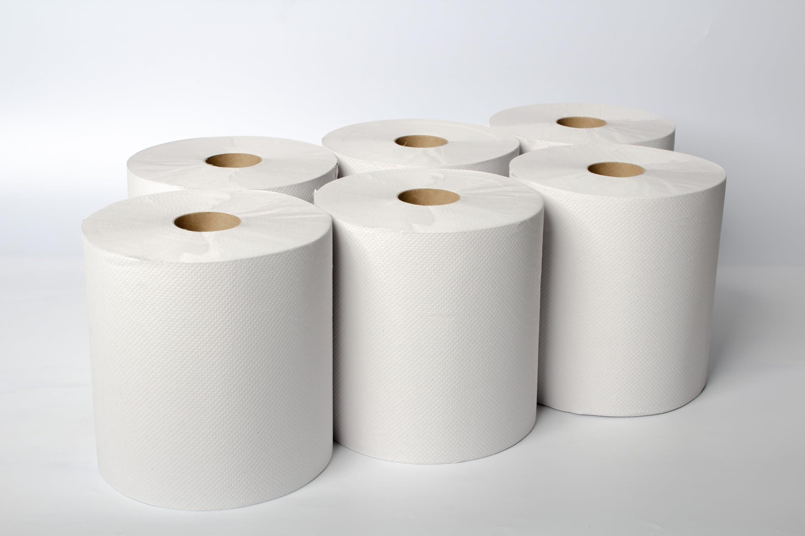 Karat Commercial Paper Towel Rolls, Absorbent & Sturdy for High Traffic Areas, White (Pack of 6) - Image 3