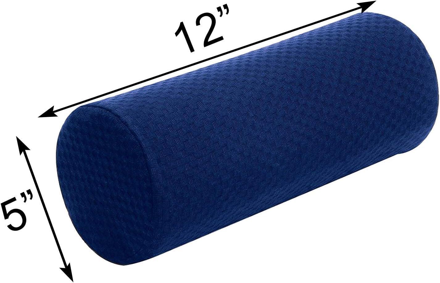 Carex Memory Foam Cervical Neck Pillow, Round - Contoured Design to Support Neck and Shoulders, Relieve Pain and Pressure, Neck Roll Pillow for Sleeping, Neck Pillow, Memory Foam Neck Pillow - Image 4