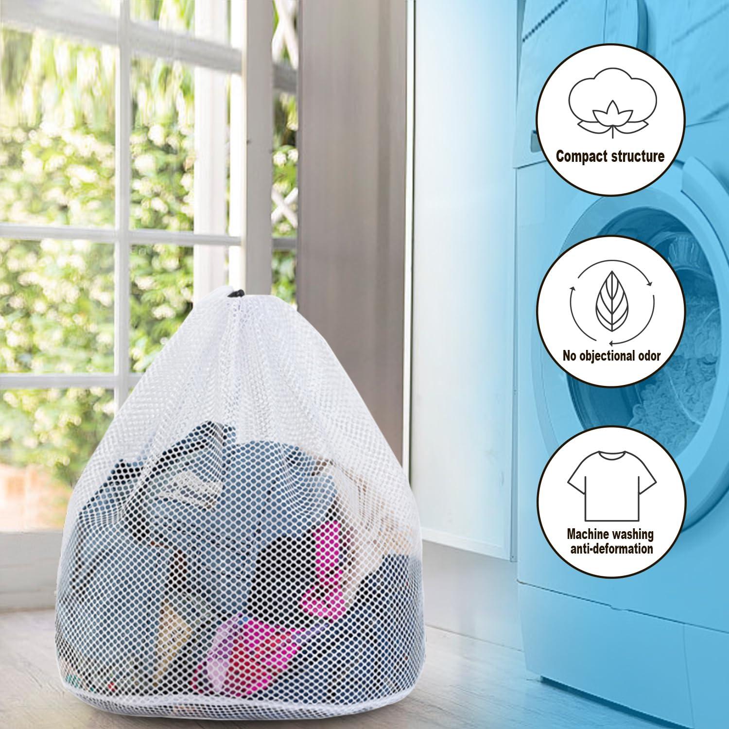 RUIQINQI Extra Large Mesh Laundry Bags Washing Bag 2Pack Delicates Bag and Zipper Laundry Bag Jumbo for Washing Machine Large Mesh Bags for Blankets, Bedding, Coats, Toys (2PCS-XXXL) - Image 5