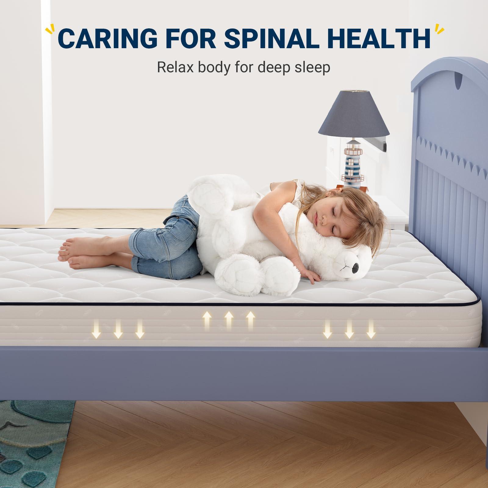 Avenco 8 Inch Twin Mattress, Foam and Spring Hybrid Mattresses in a Box, Medium Soft, Breathable Fabric & Adaptive Support, CertiPUR-US Certified, Twin Size Mattress in Guest and Kids Bedroom - Image 7