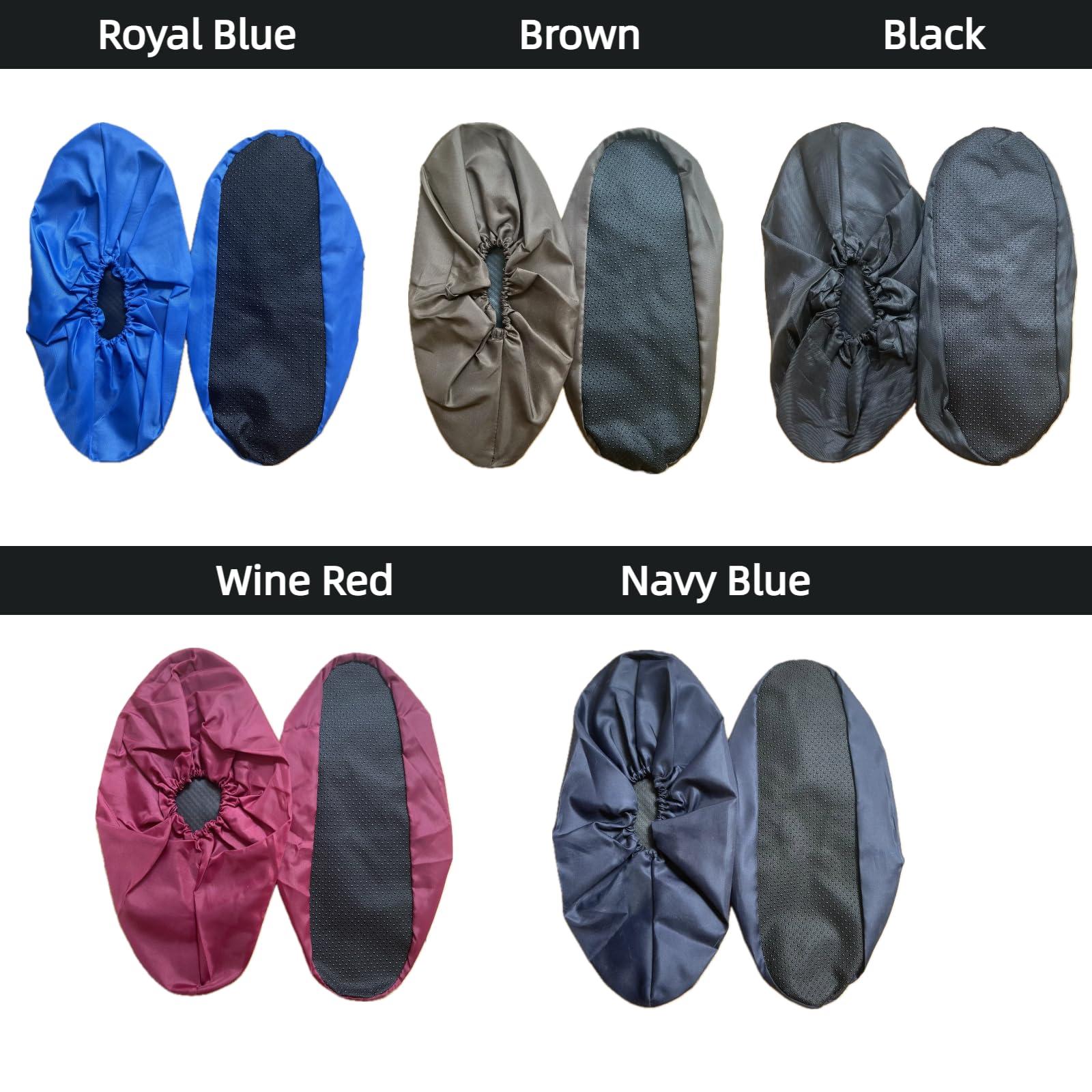 10 Pairs Washable Reusable Shoe Covers Light Weight Boot Covers Anti Slip Dustproof Booties For Indoor Household Office Laboratory (Multicolor, Large) - Image 3