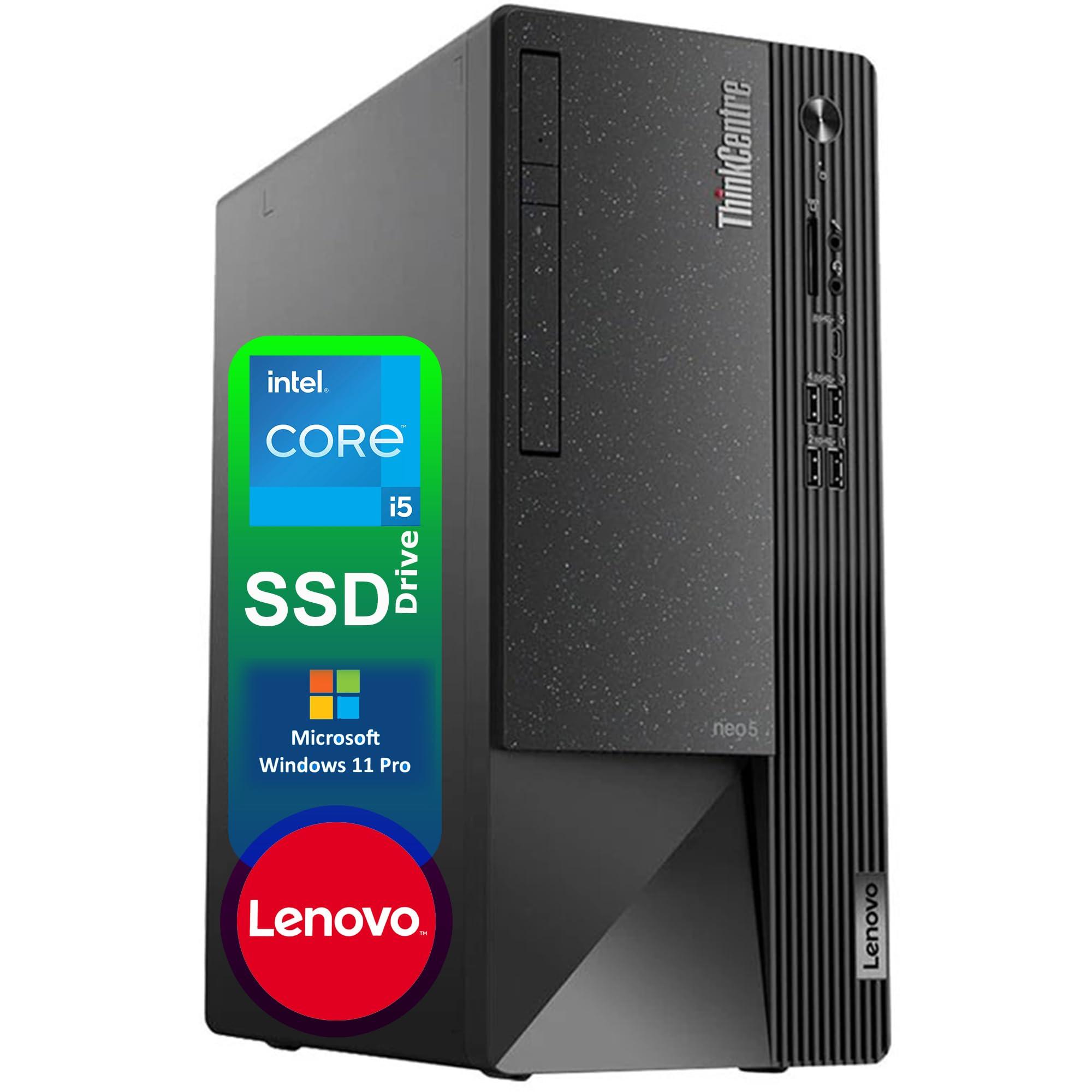 Lenovo ThinkCentre Business Desktop| Intel Core i5 Processor | 32GB RAM | 1TB SSD | Support Upto 3 Monitors | HDMI & USB-C | Ethernet | Wi-Fi | Bluetooth | Keyboard & Mouse| Windows 11 Pro