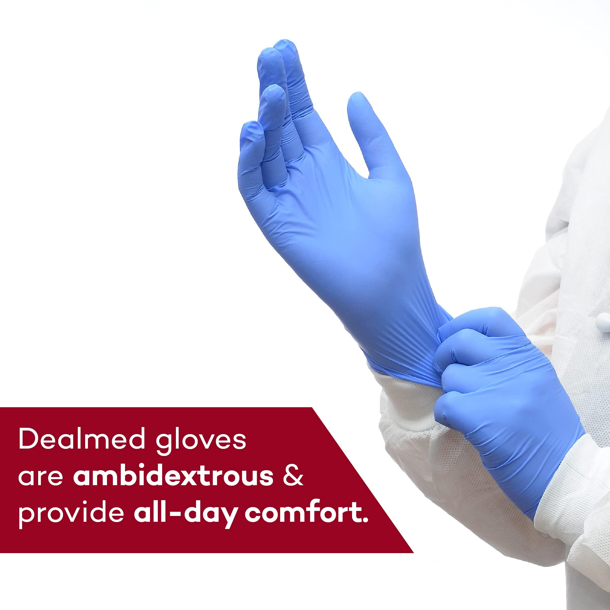 Dealmed Nitrile Medical Grade Exam Gloves, Disposable, Latex-Free, Medium (200 ct.) - Image 6