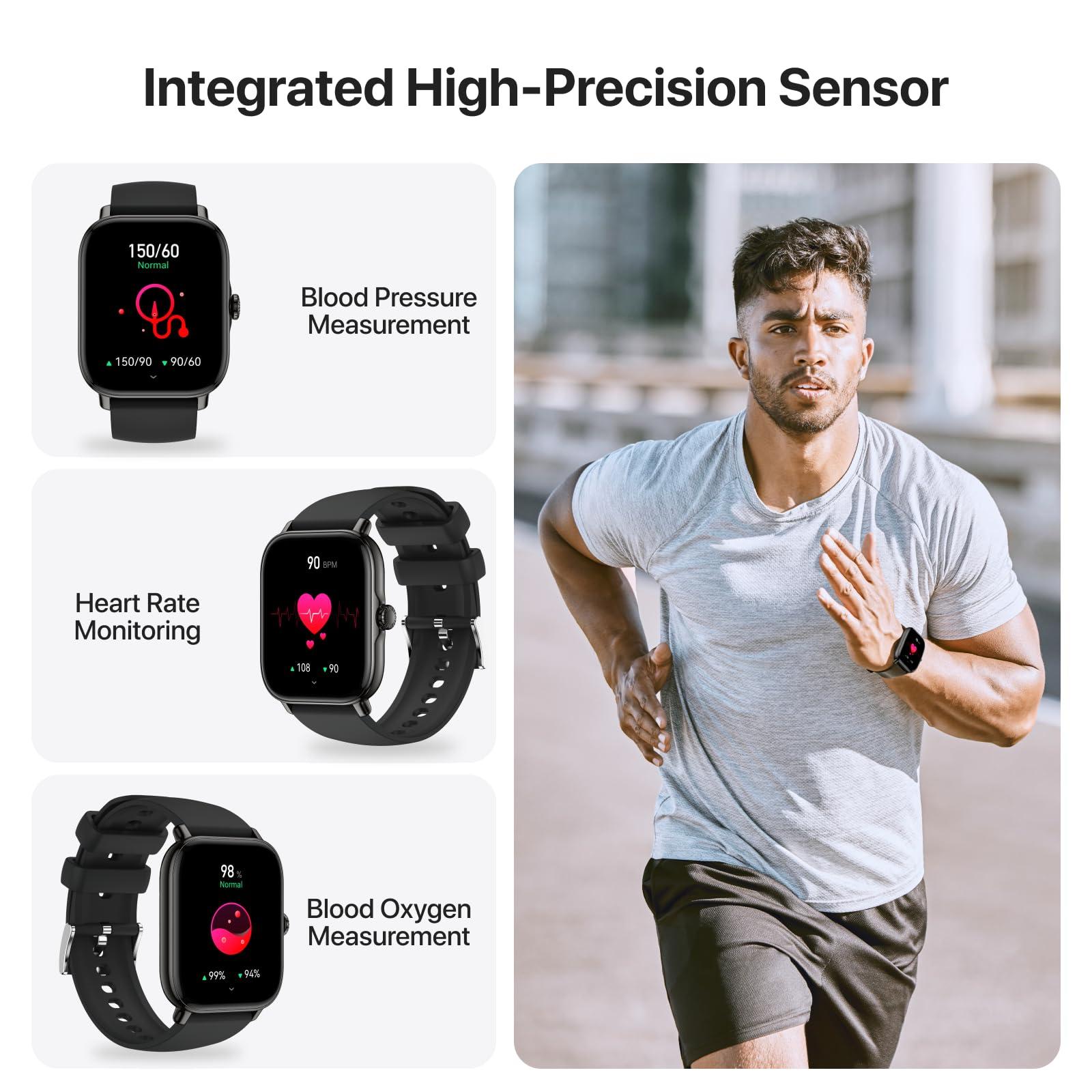 Dainlin Smart Watch,1.91" Smartwatch for Men Women (Answer/Make Call),Fitness Tracker with 116 Sport Modes,IP68 Waterproof,Heart Rate/Sleep/Monitor,Long Battery Life,for iPhone & Android & Samsung - Image 3