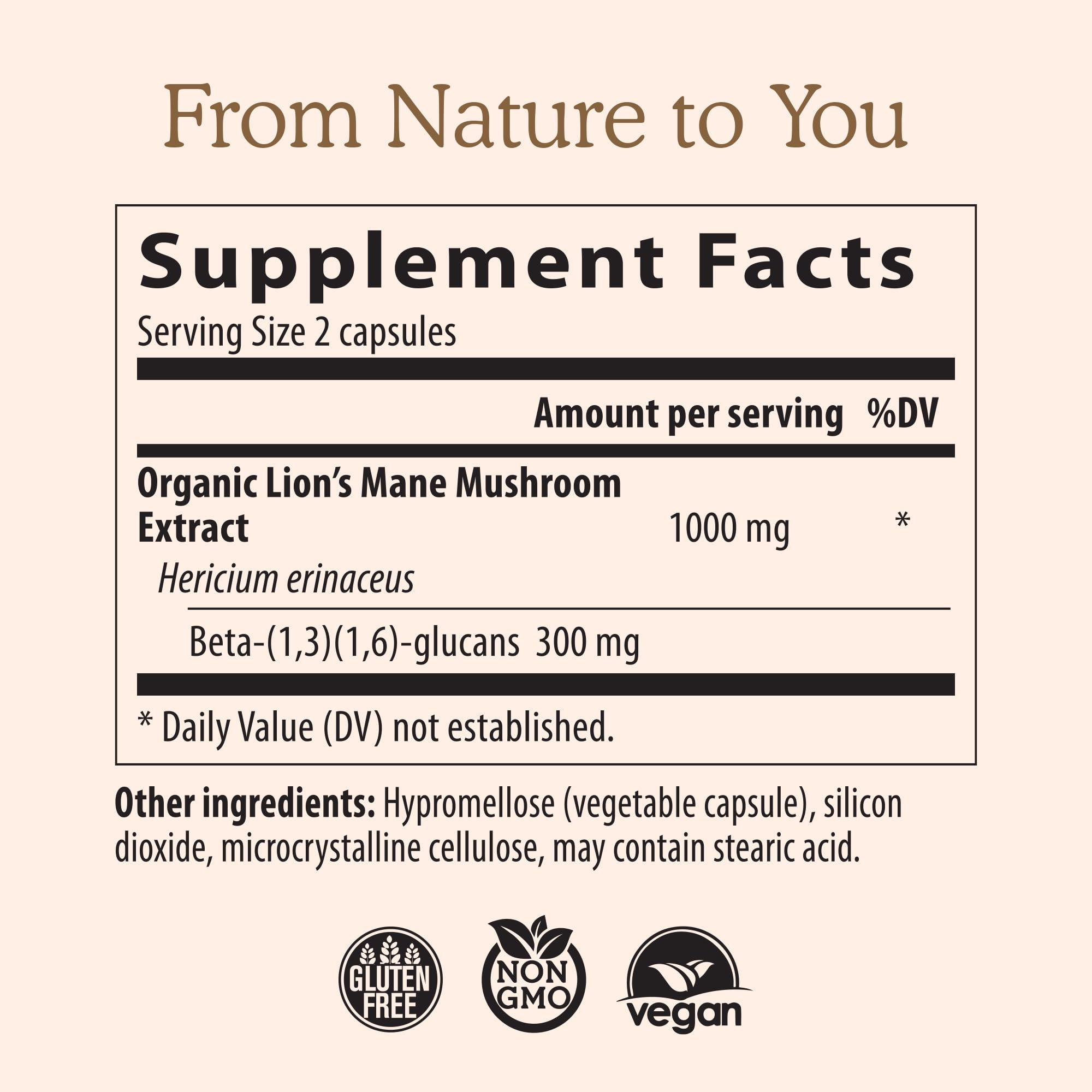 Real Mushrooms Lions Mane Supplement Capsules - Mushroom Supplement for Overall Wellness with Verified Beta Glucans – Non-GMO, Vegan Mushroom Supplements in 120 Capsules - Image 3
