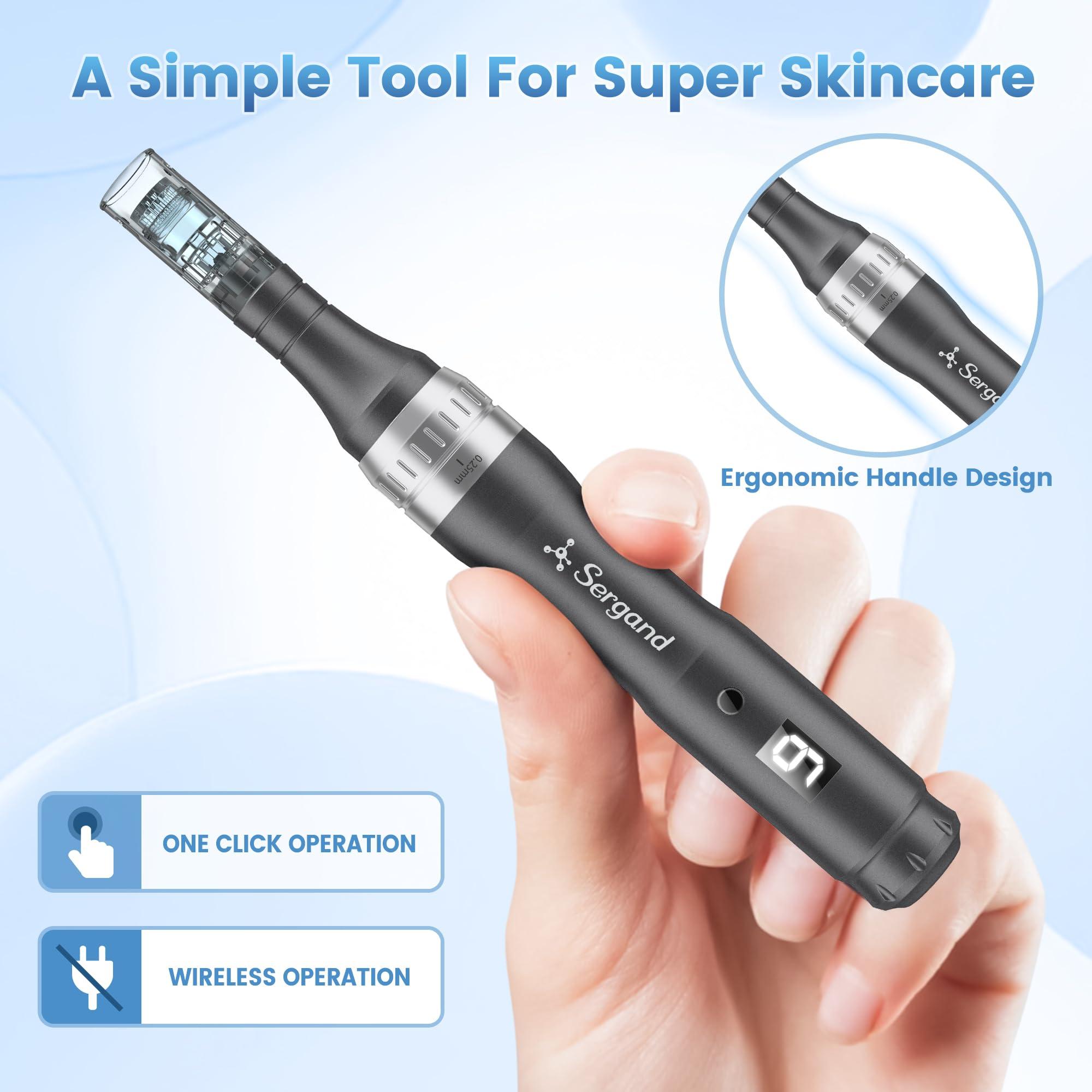 Microneedle Derma Roller Pen - Professional Microneeding 0.25 mm Derma Roller Beauty Pen - Microneedles Roller Pen for Women Men Tools - Image 3