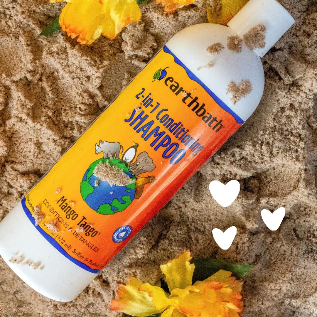 earthbath, Mango Tango 2-in-1 Conditioning Shampoo - Cruelty Free Dog Shampoo and Conditioner, Made in USA, Gentle Dog Conditioner, Best Puppy Shampoo & Puppy Supplies, Safe Dog Wash - 16 Oz (1 Pack) - Image 5
