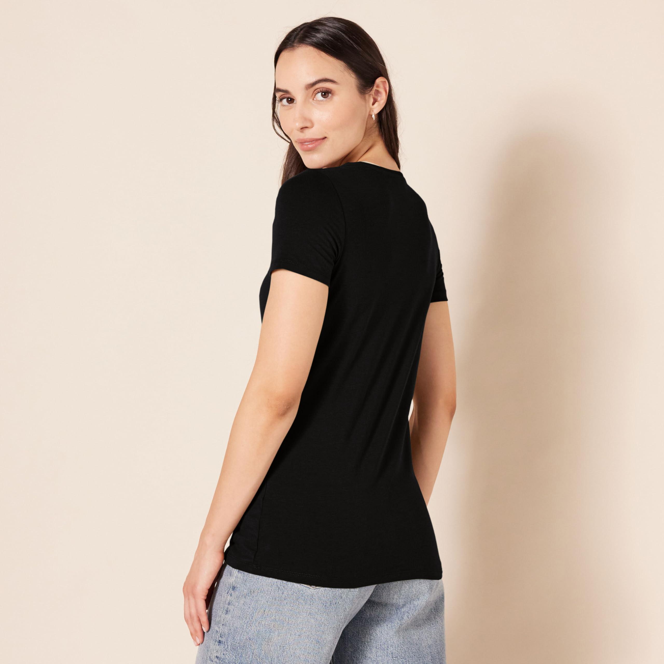 Amazon Essentials Women's Classic-Fit Short-Sleeve Crewneck T-Shirt, Multipacks - Image 4