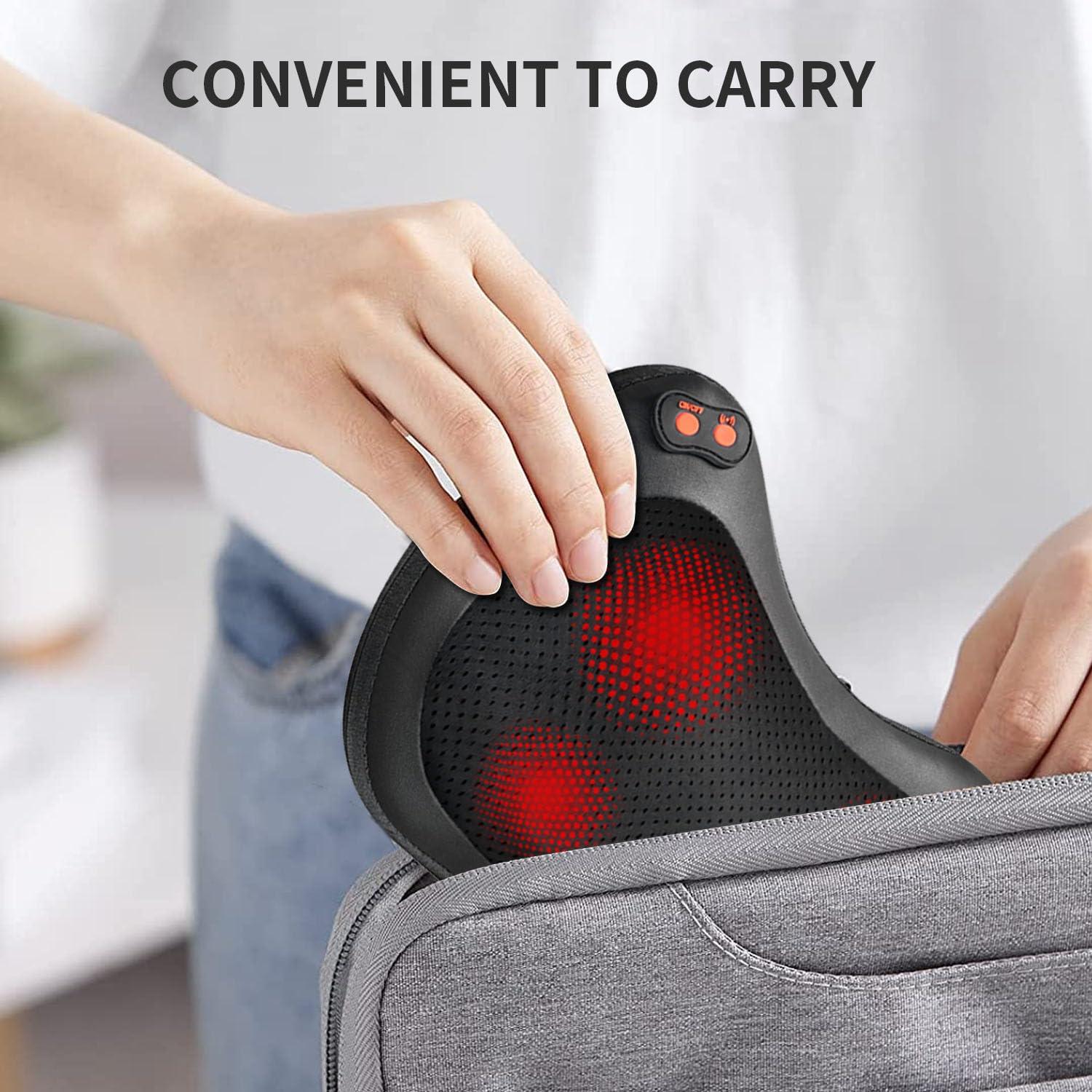 iKristin Back Massager, Shiatsu Neck Massager with Heat, Electric Back Massager for Shoulder, Back, Leg, Deep Tissue Kneading Massage to Relief Muscles, Massage Pillow for Mom/Dad/Women/Men - Image 6