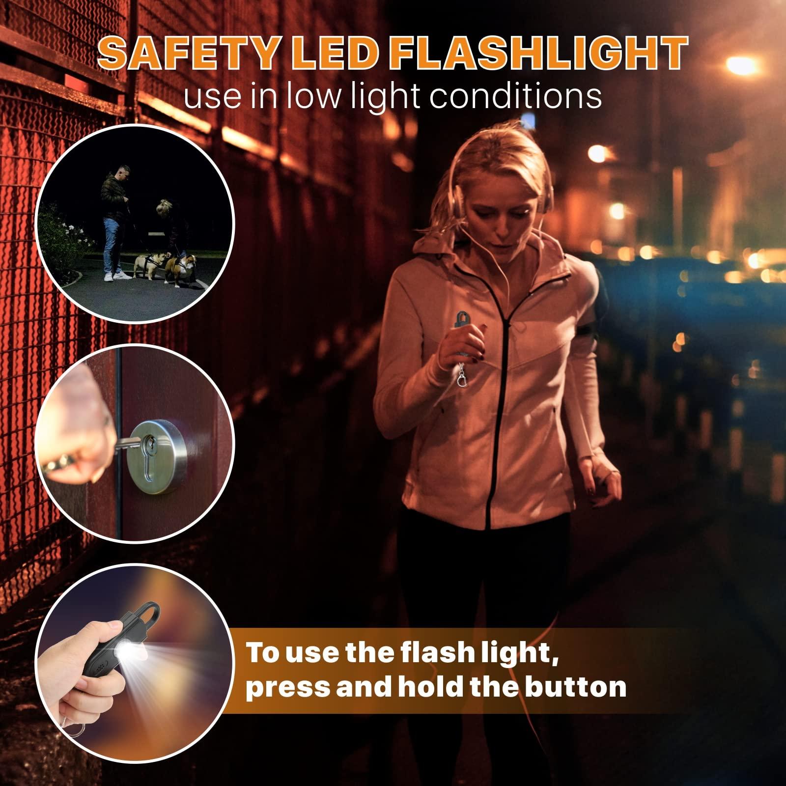 Safe Sound Personal Alarm, 2 Pack 130 dB Loud Siren Song Emergency Security Alarm Keychain with Strobe LED Light, Personal Sound Safety Siren for Women, Men, Children, Elderly - Image 5