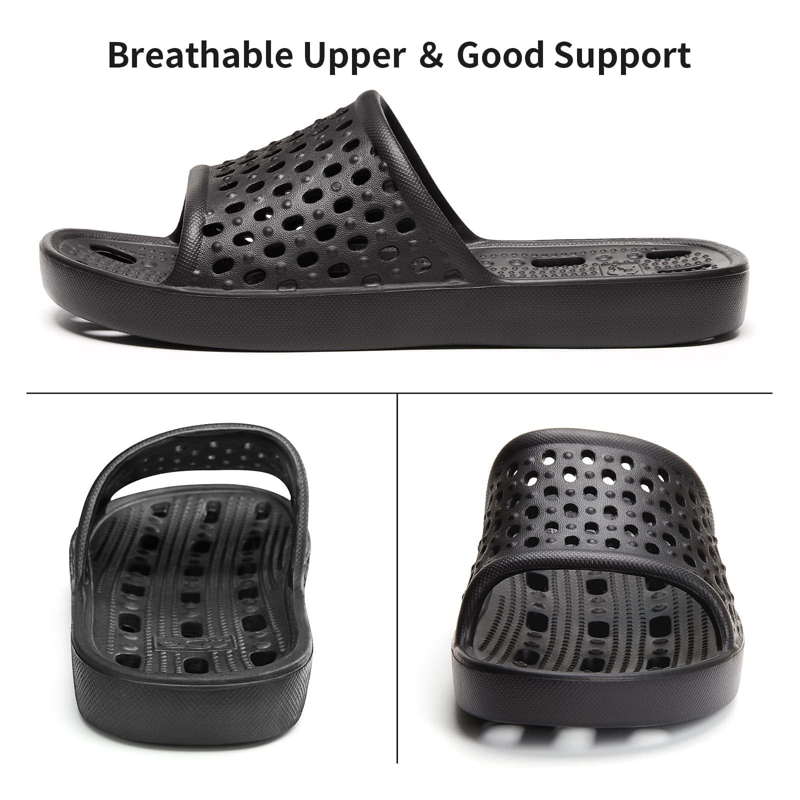 Xomiboe Shower Shoes Quick Drying Non-Slip Comfortable Men Women House Slippers - Image 5