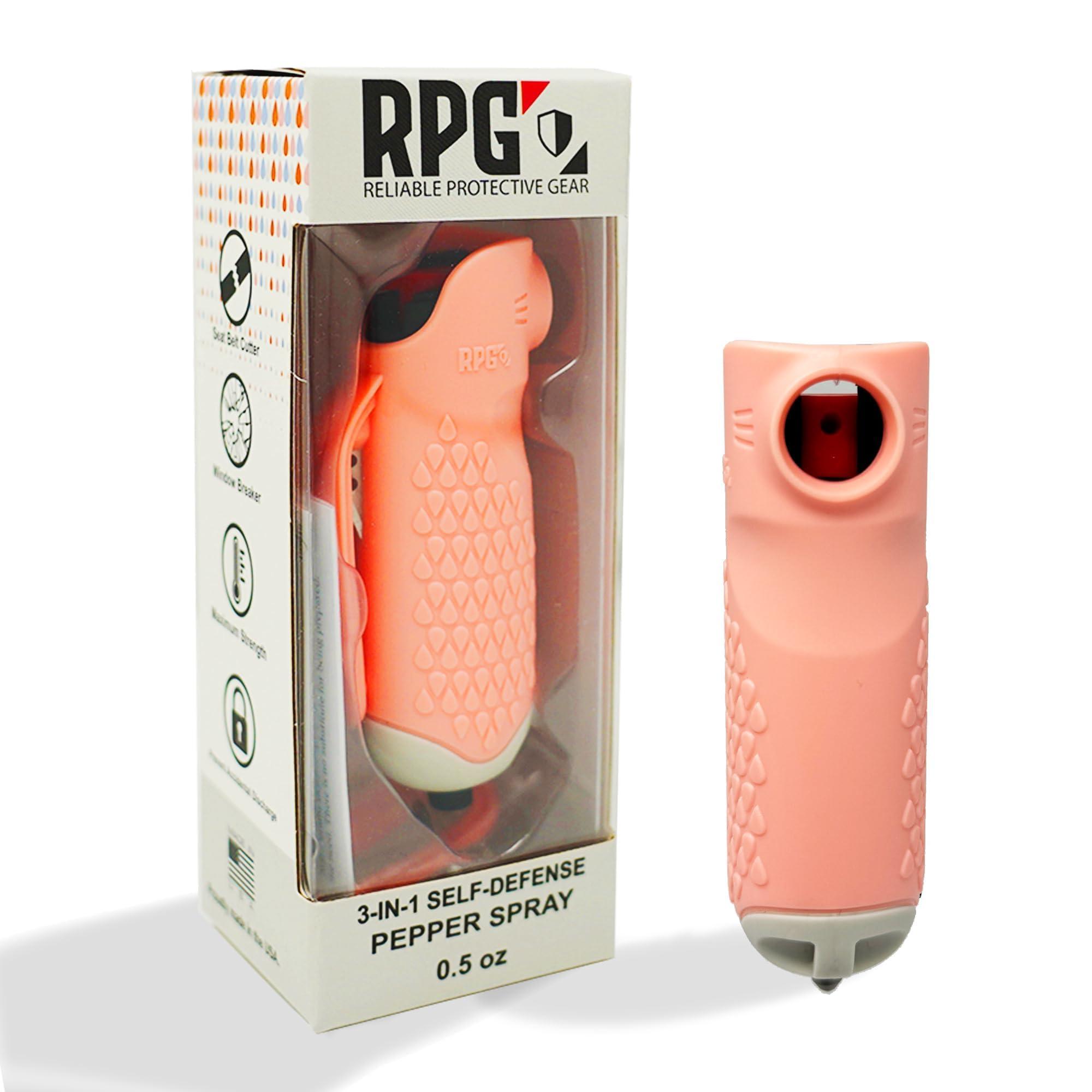 RPG 3-in-1 OC Pepper Spray, Women Self Defense Weapons Kits with Seat Belt Cutter & Window Breaker, Safety Keychain Set for Women | Car Essentials | Made in USA - Image 7