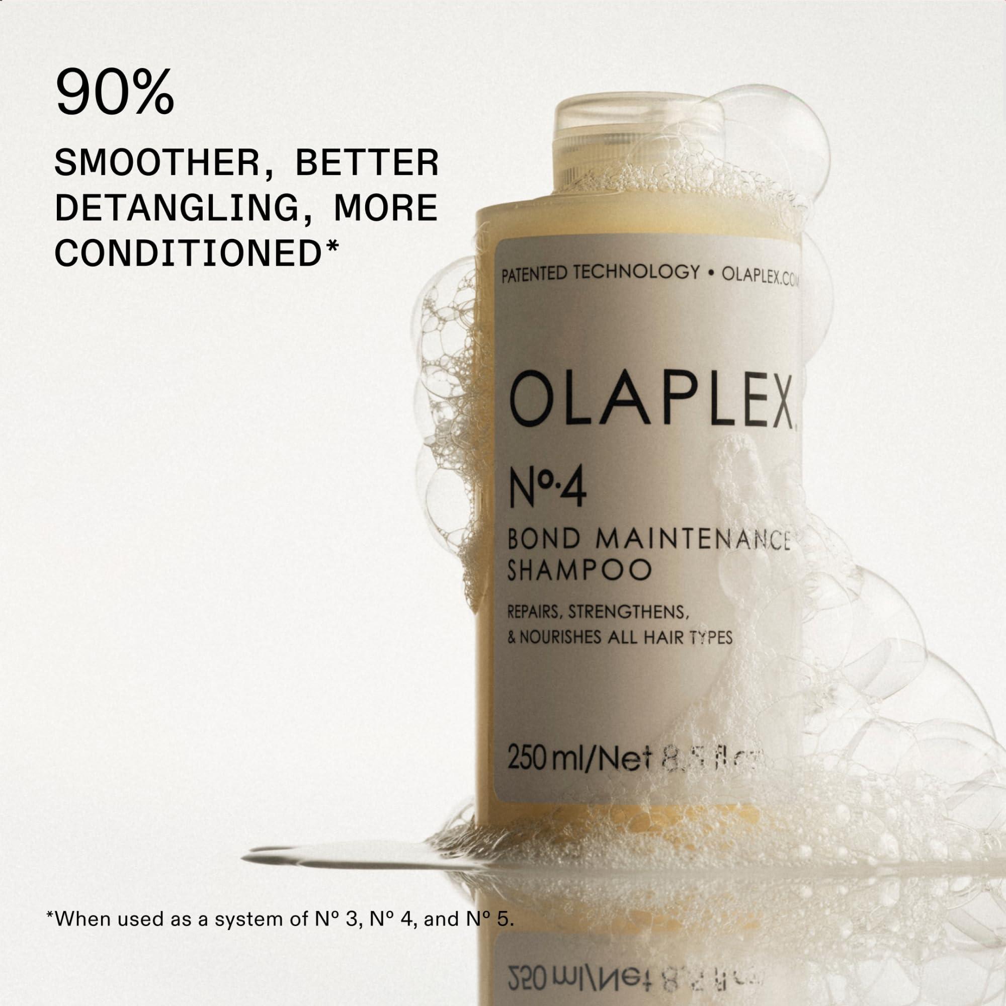 Olaplex No. 4 Bond Maintenance Shampoo, Repairs, Strengthens, & Nourishes All Hair Types, Adds Shine & Leaves Hair Feeling Soft, 8.5 fl oz - Image 4